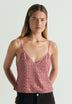 EMBROIDERED STRAPPY TOP