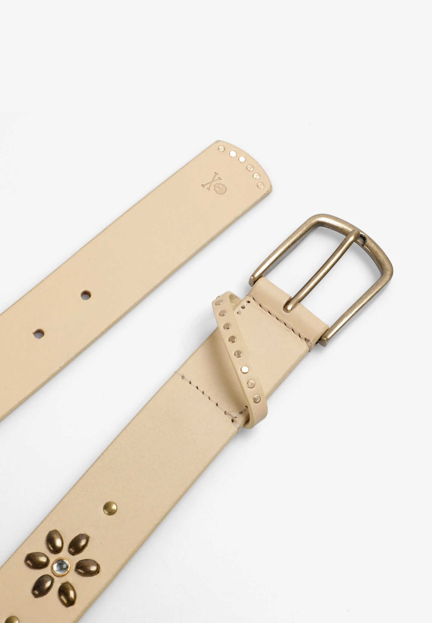 LEATHER BELT WITH STUDS