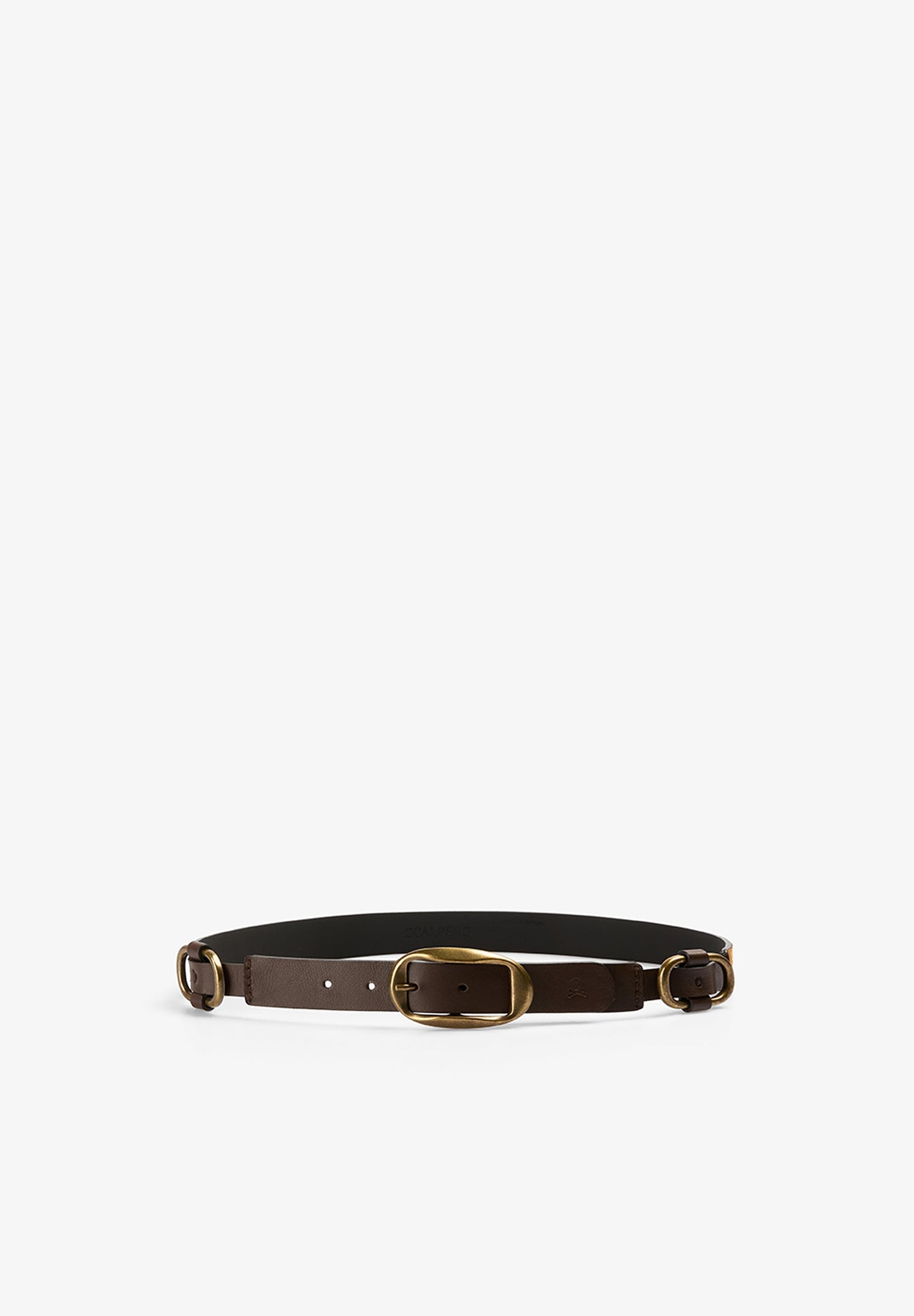 LEATHER BELT WITH BUCKLES