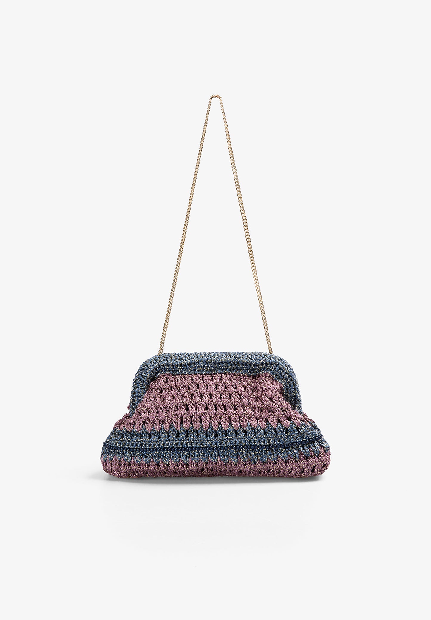 METALLIC CLUTCH BAG