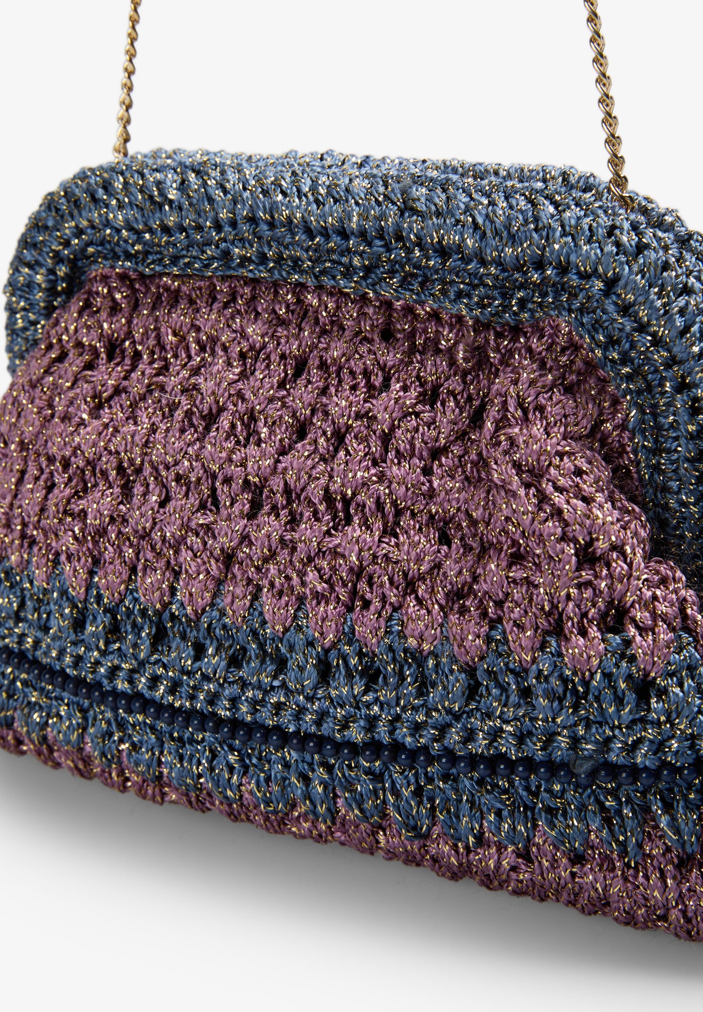 METALLIC CLUTCH BAG