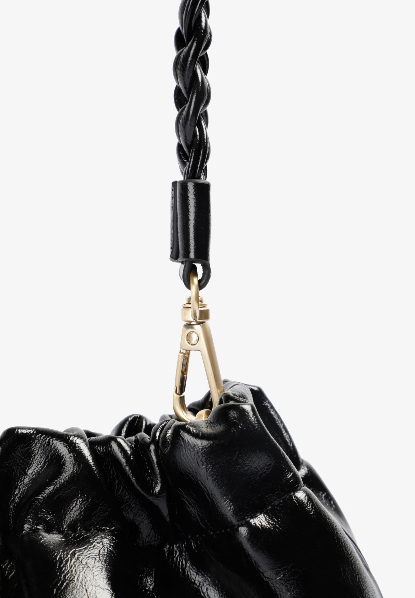 RUCHED CLUTCH BAG