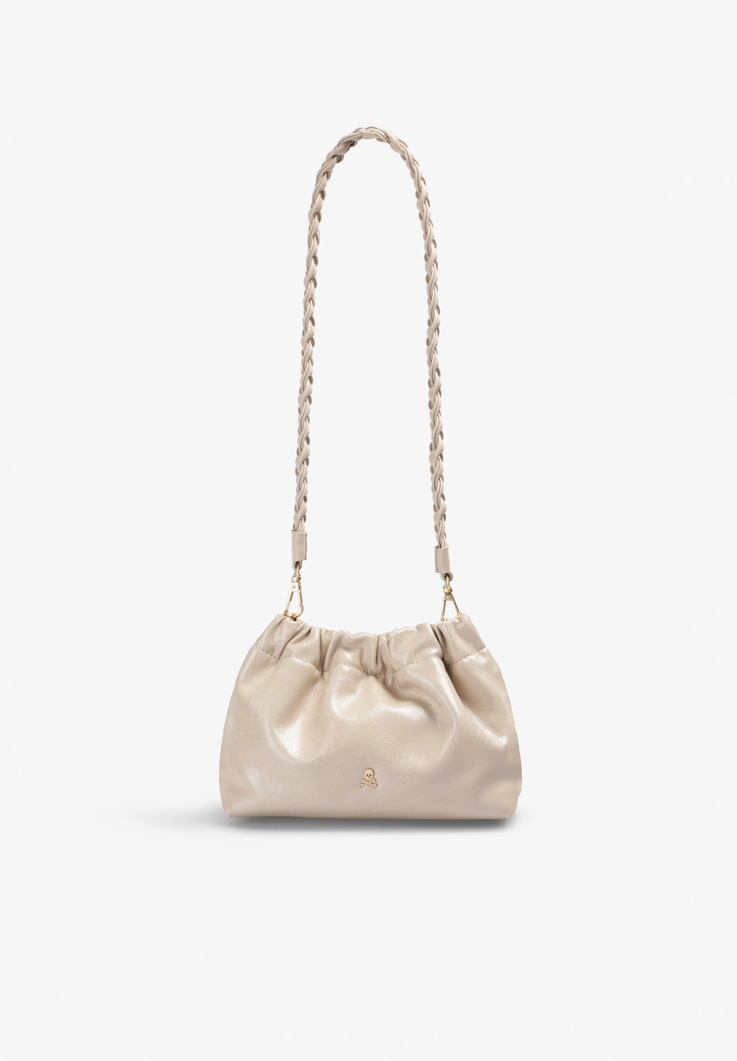 RUCHED CLUTCH BAG