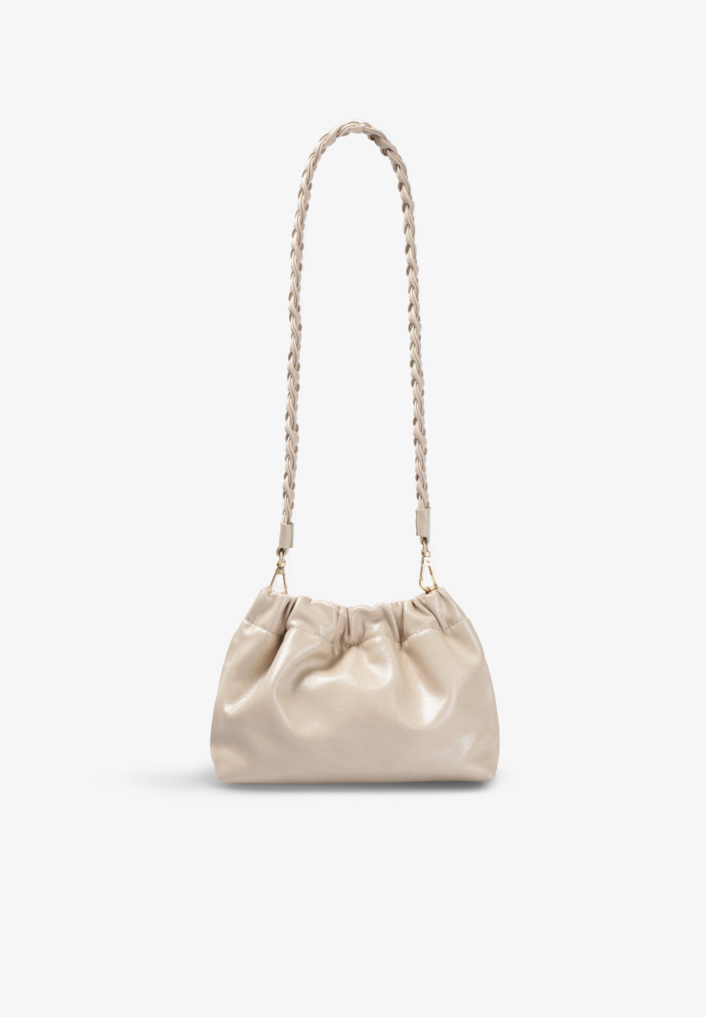 RUCHED CLUTCH BAG