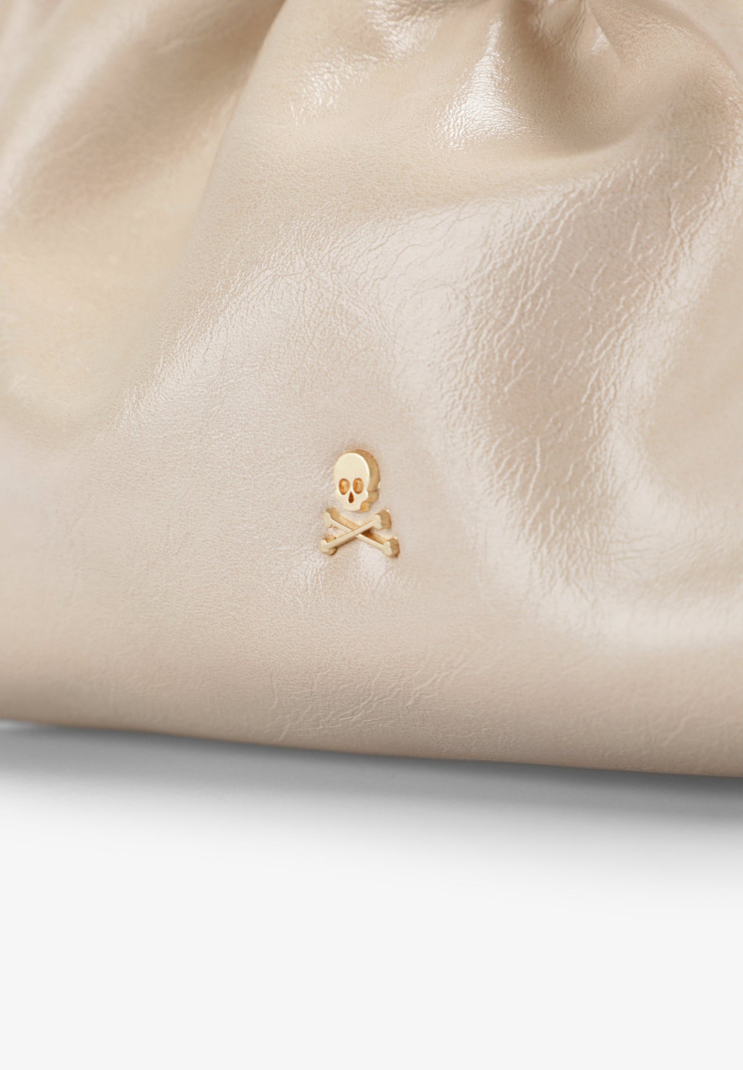RUCHED CLUTCH BAG