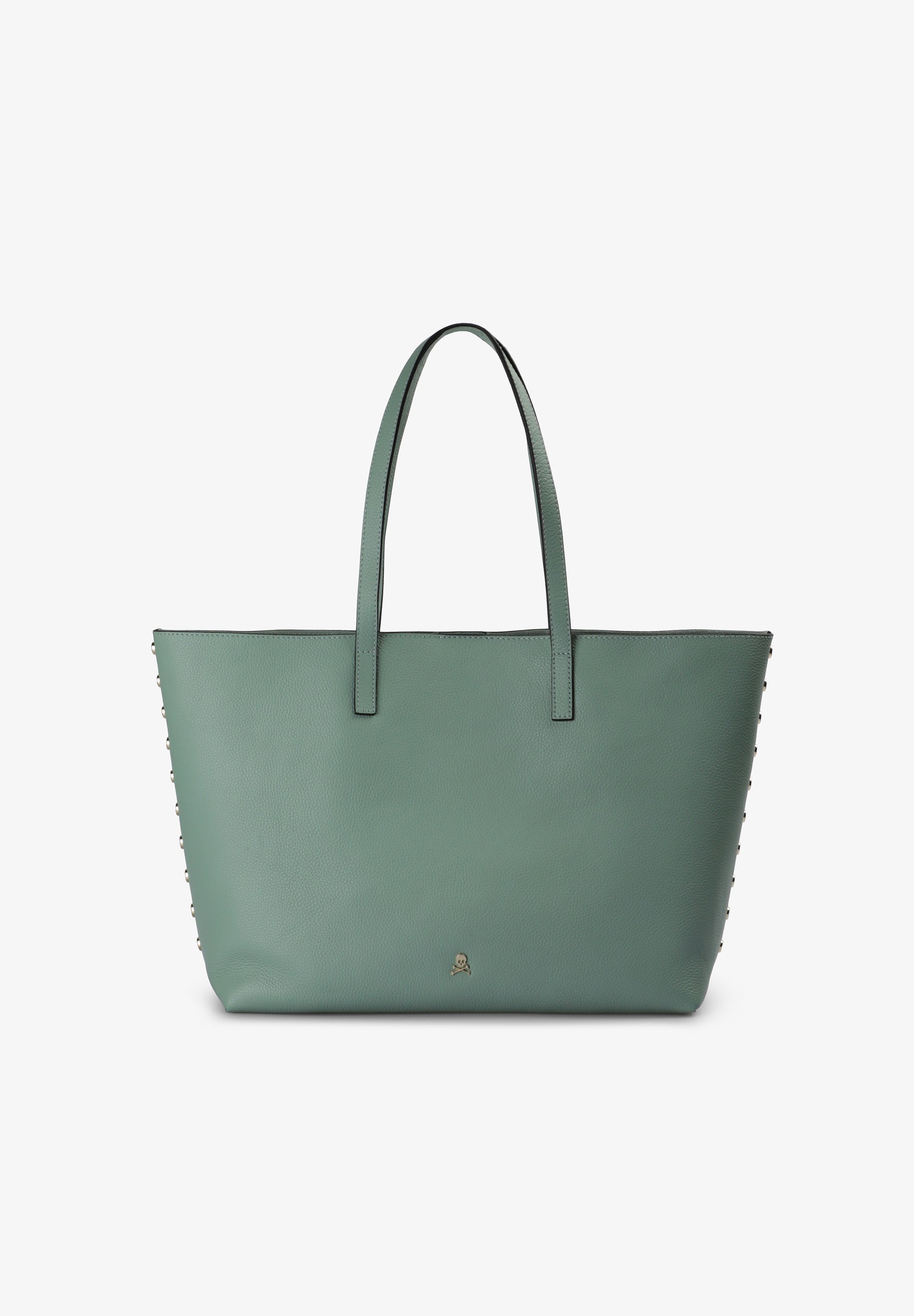 LEATHER TOTE BAG WITH APPLIQUÉS