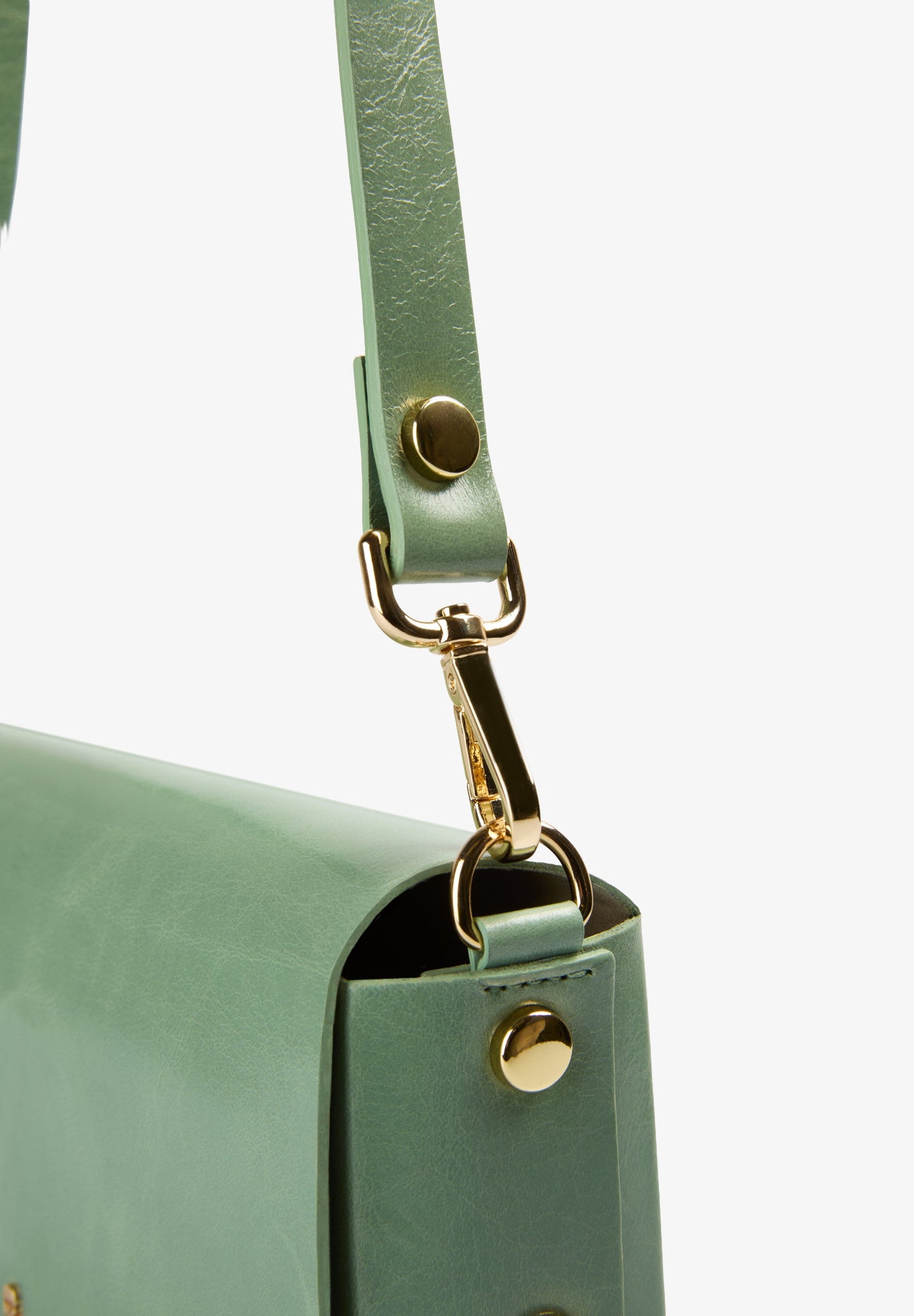 STUDDED LEATHER MINI BAG