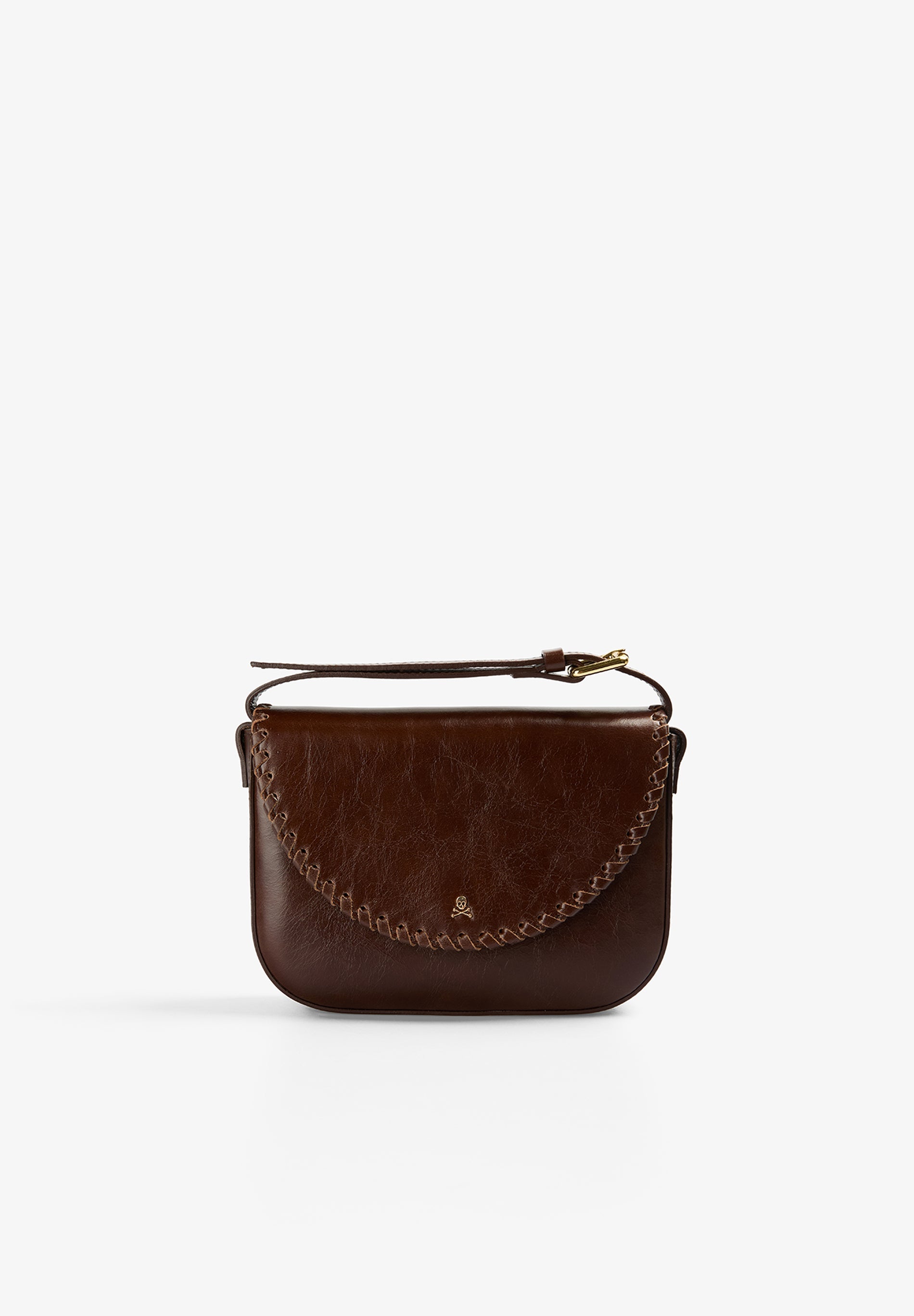 BRAIDED LEATHER CROSSBODY BAG
