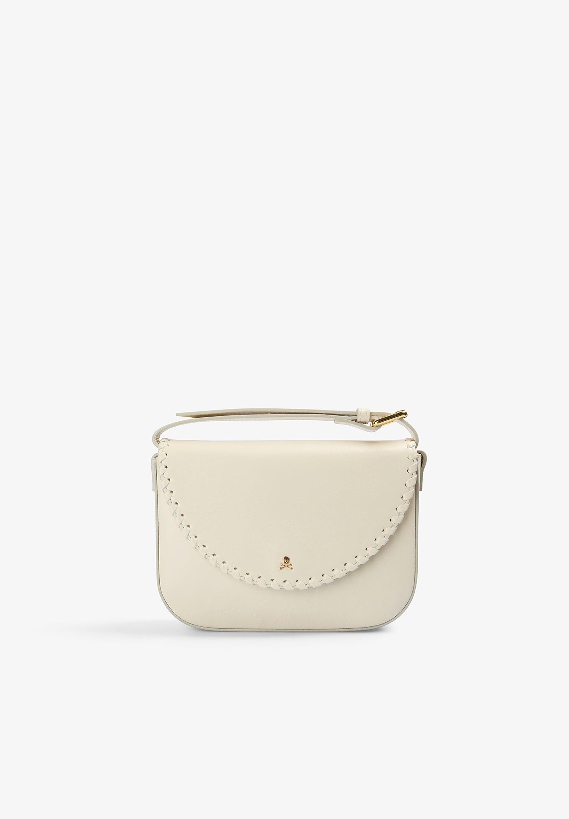 BRAIDED LEATHER CROSSBODY BAG