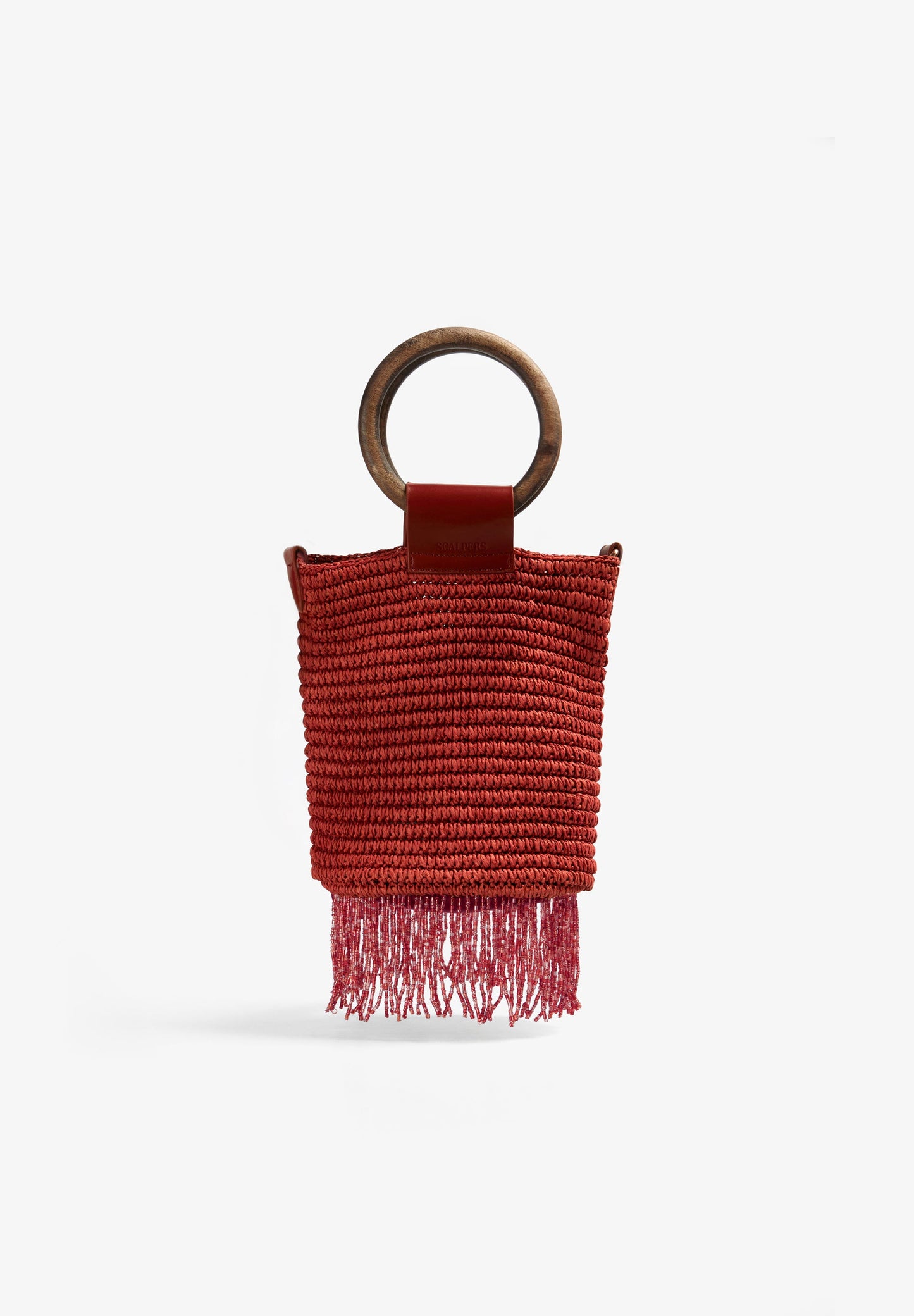 BAG WITH BEADED FRINGES