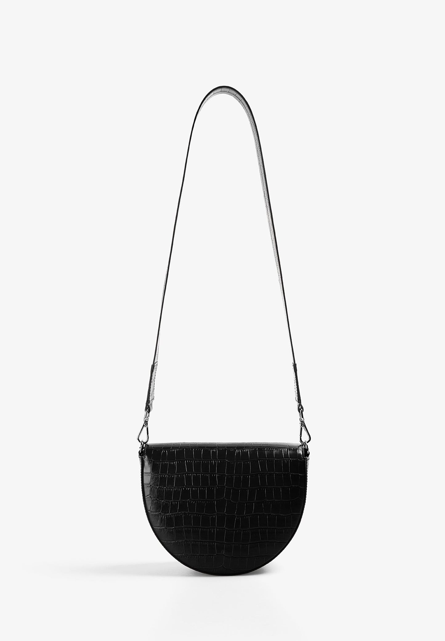 EMBOSSED LEATHER CROSSBODY BAG