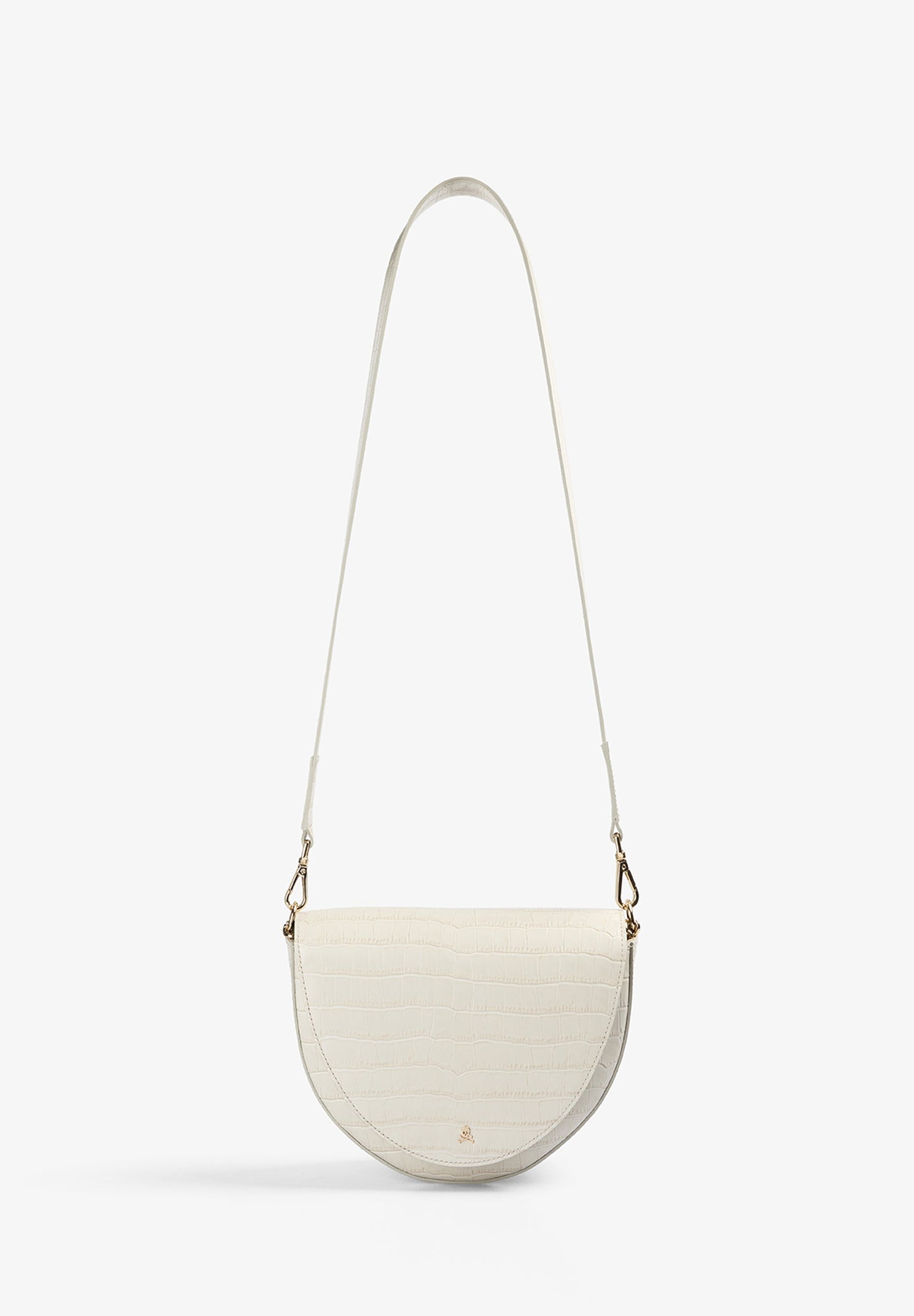 EMBOSSED LEATHER CROSSBODY BAG