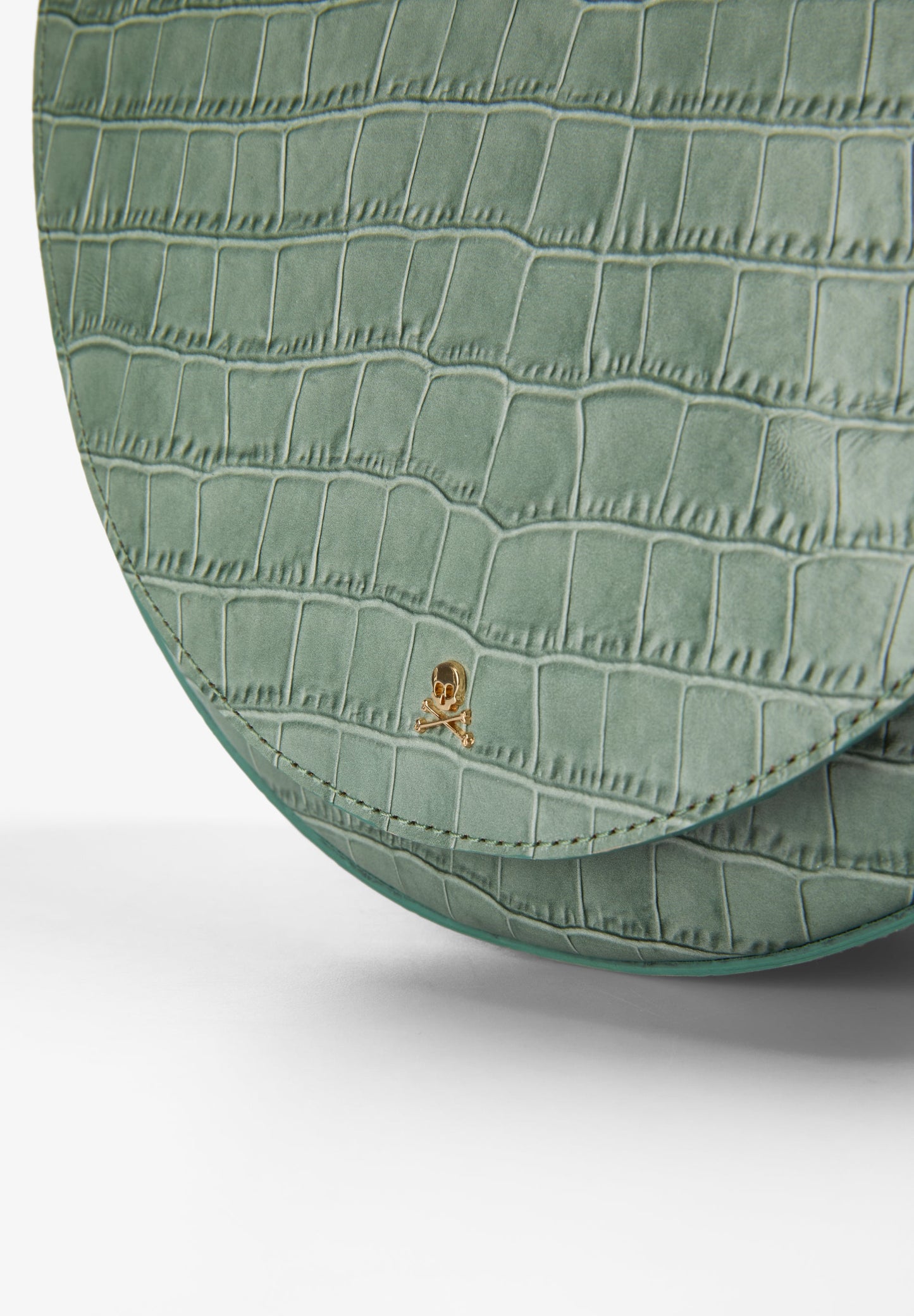 EMBOSSED LEATHER CROSSBODY BAG