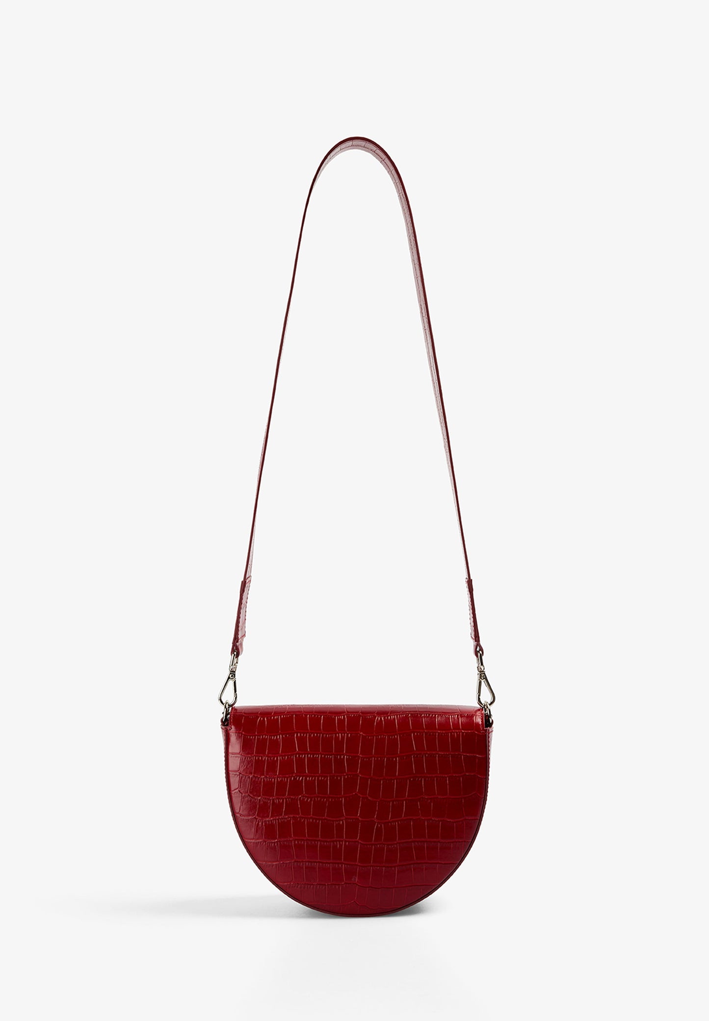 EMBOSSED LEATHER CROSSBODY BAG