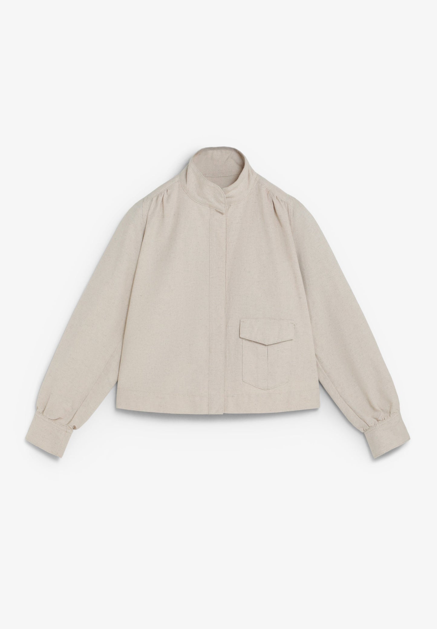 RUSTIC PUFF SLEEVE JACKET