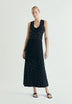MIDI KNIT SKIRT WITH BEADS