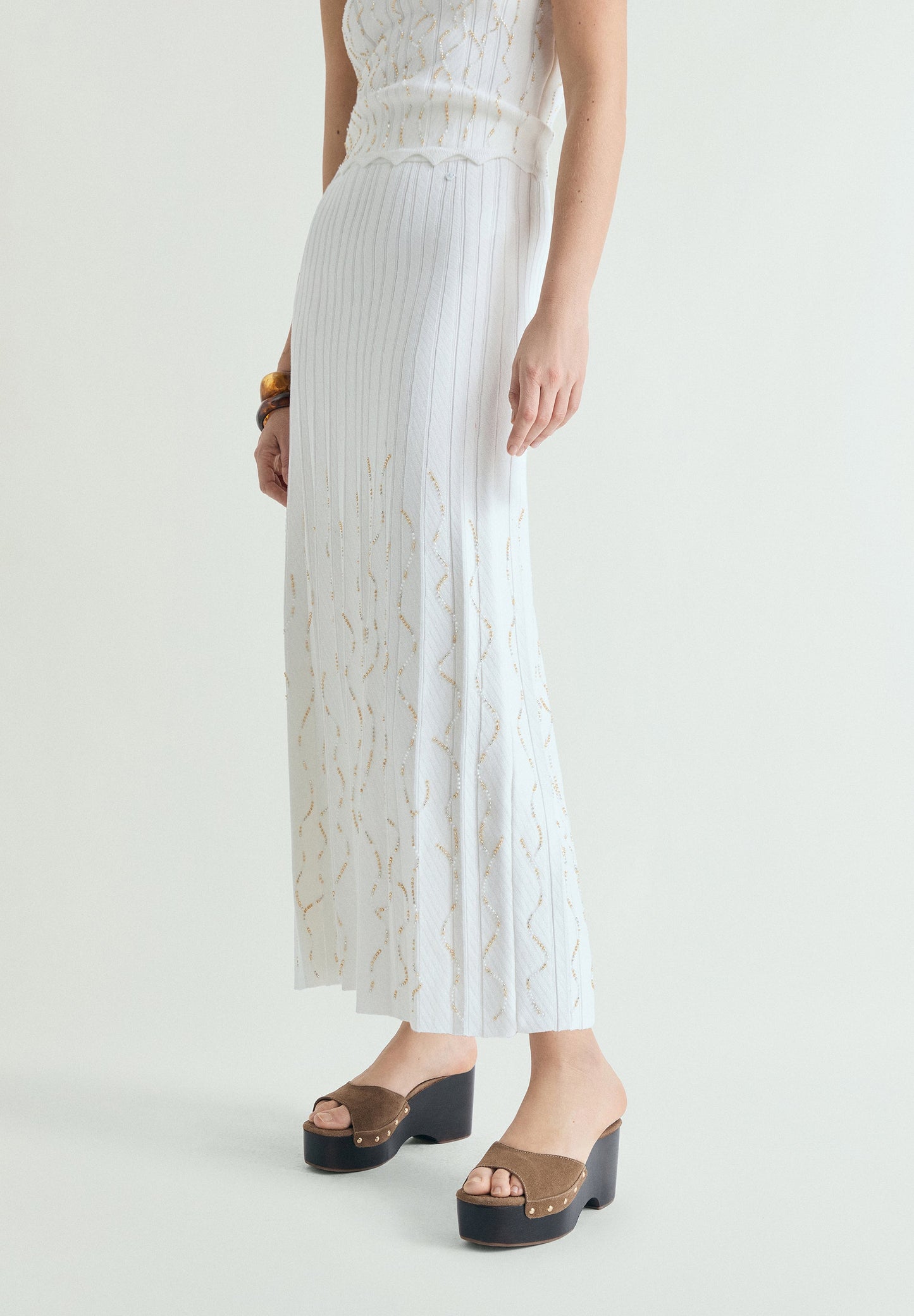 SCBEADS KNIT SKIRT