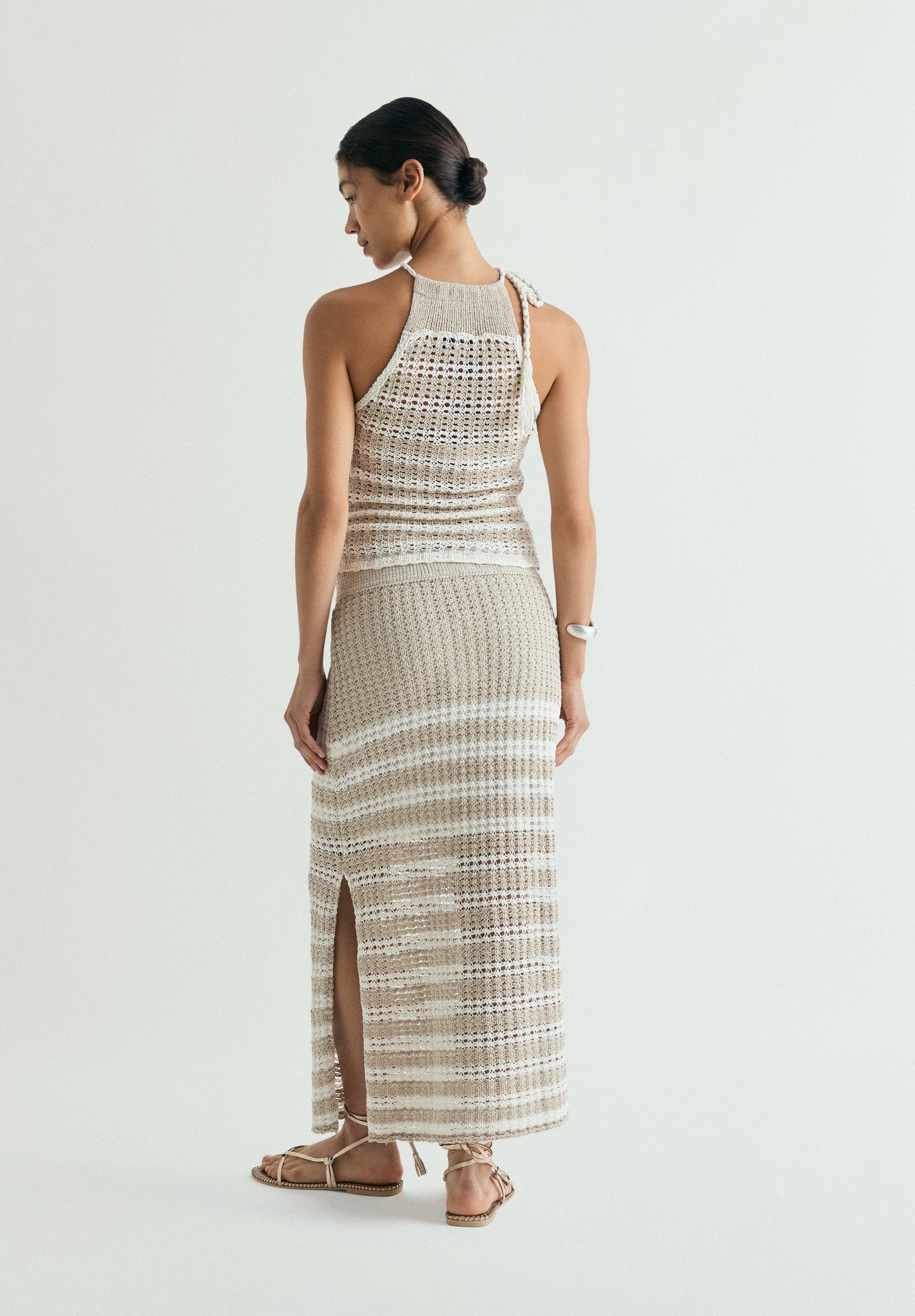 CROCHET SKIRT WITH SLITS