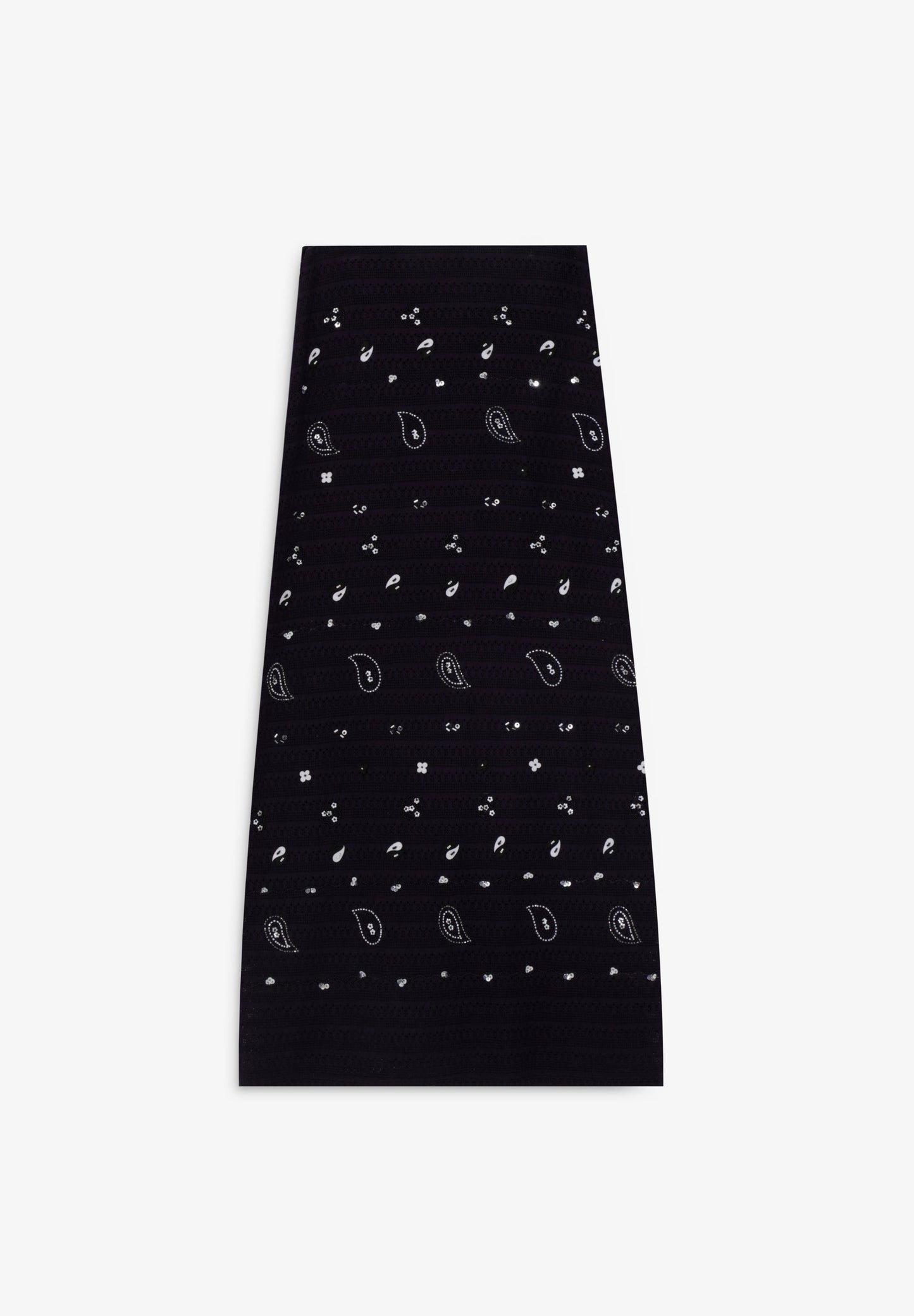 KNIT MIDI SKIRT WITH BEADS