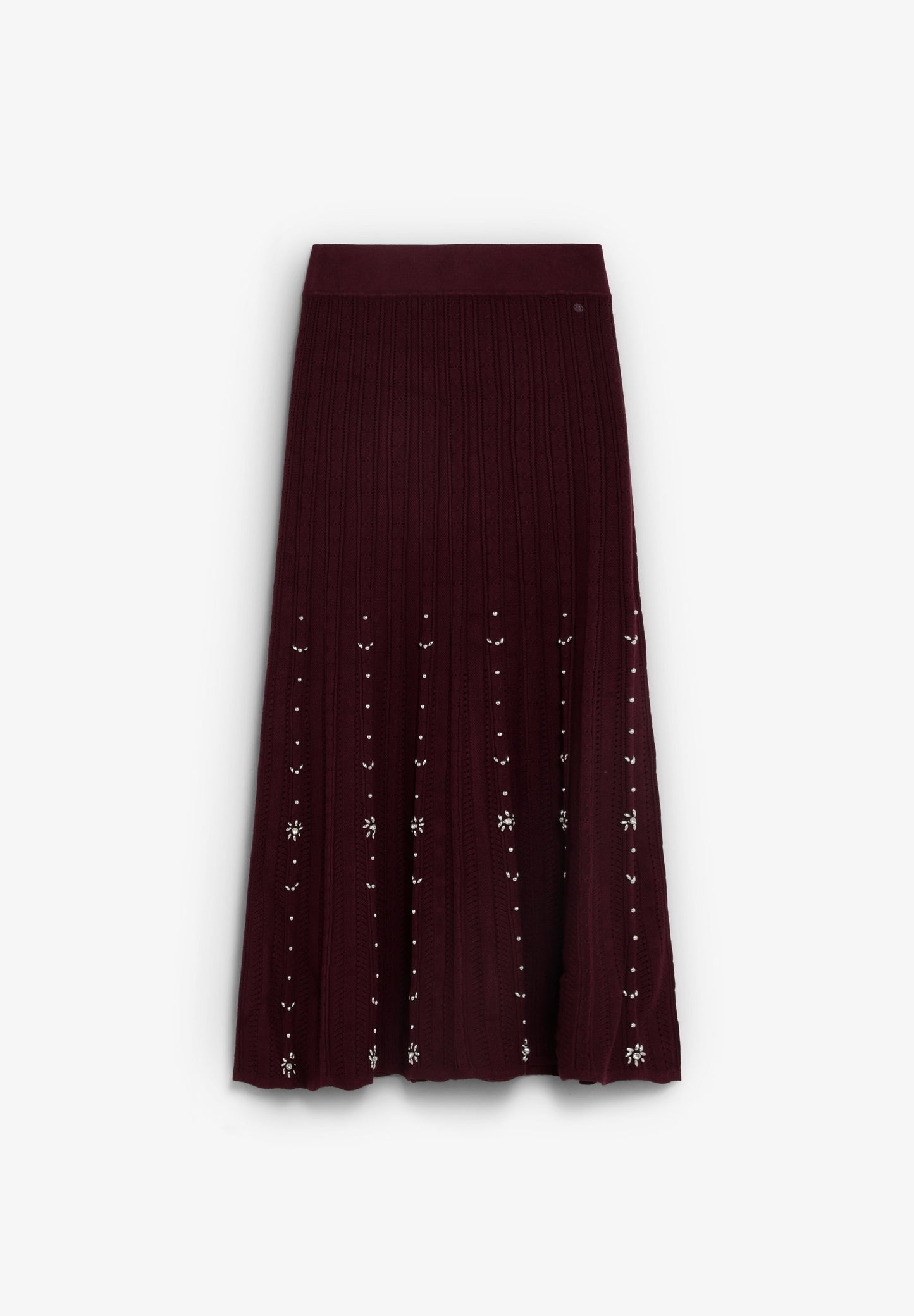 MIDI SKIRT WITH RHINESTONES