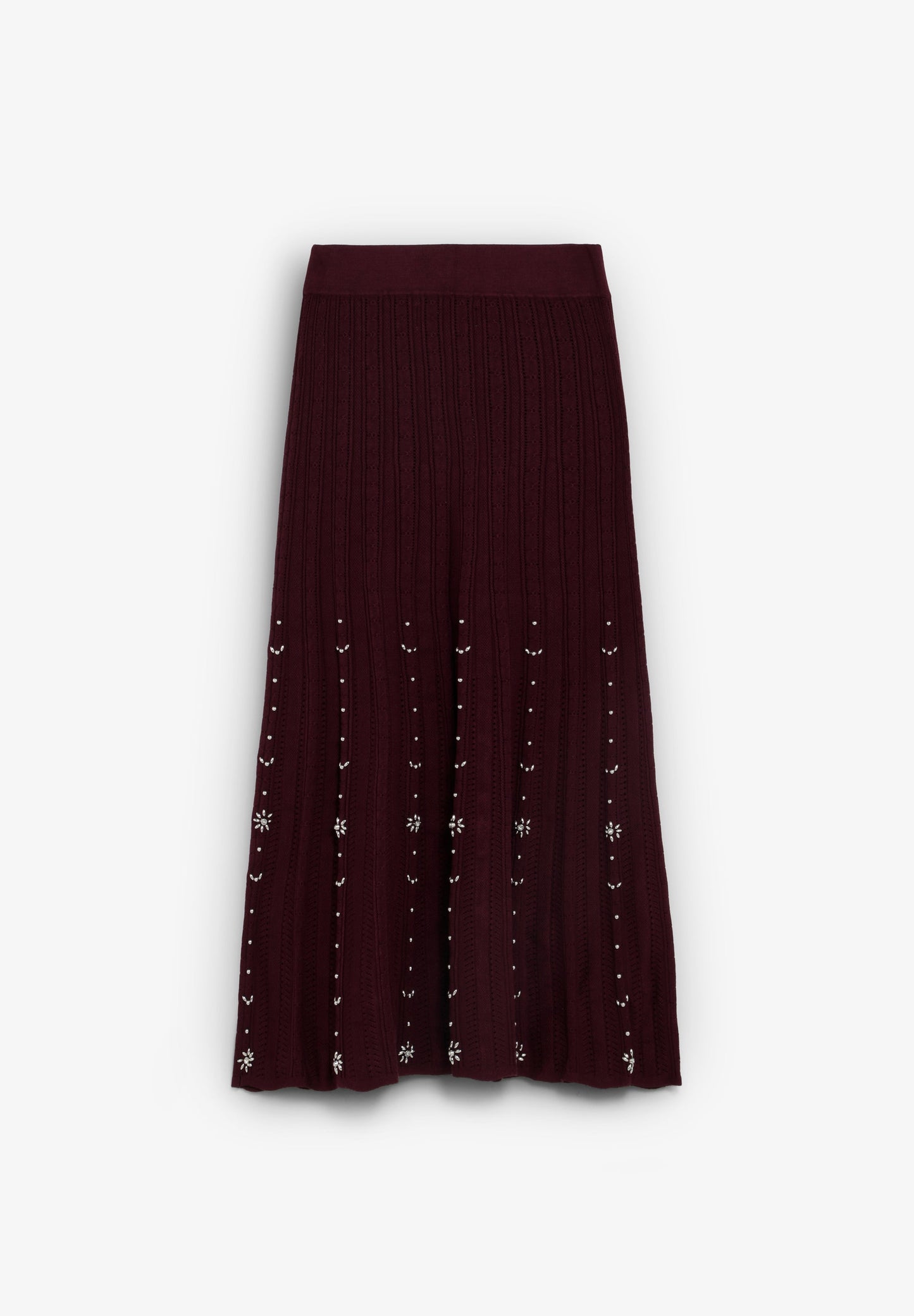 MIDI SKIRT WITH RHINESTONES