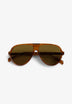 TORTOISESHELL AVIATOR SUNGLASSES