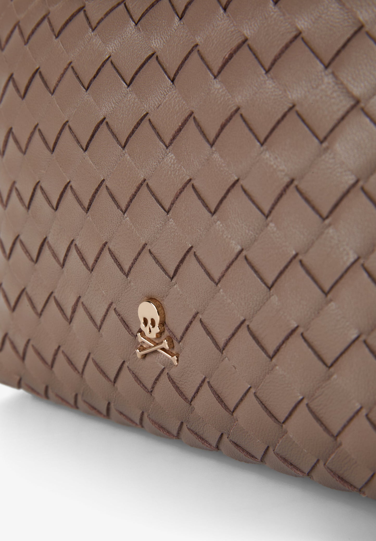BRAIDED LEATHER CROSSBODY BAG