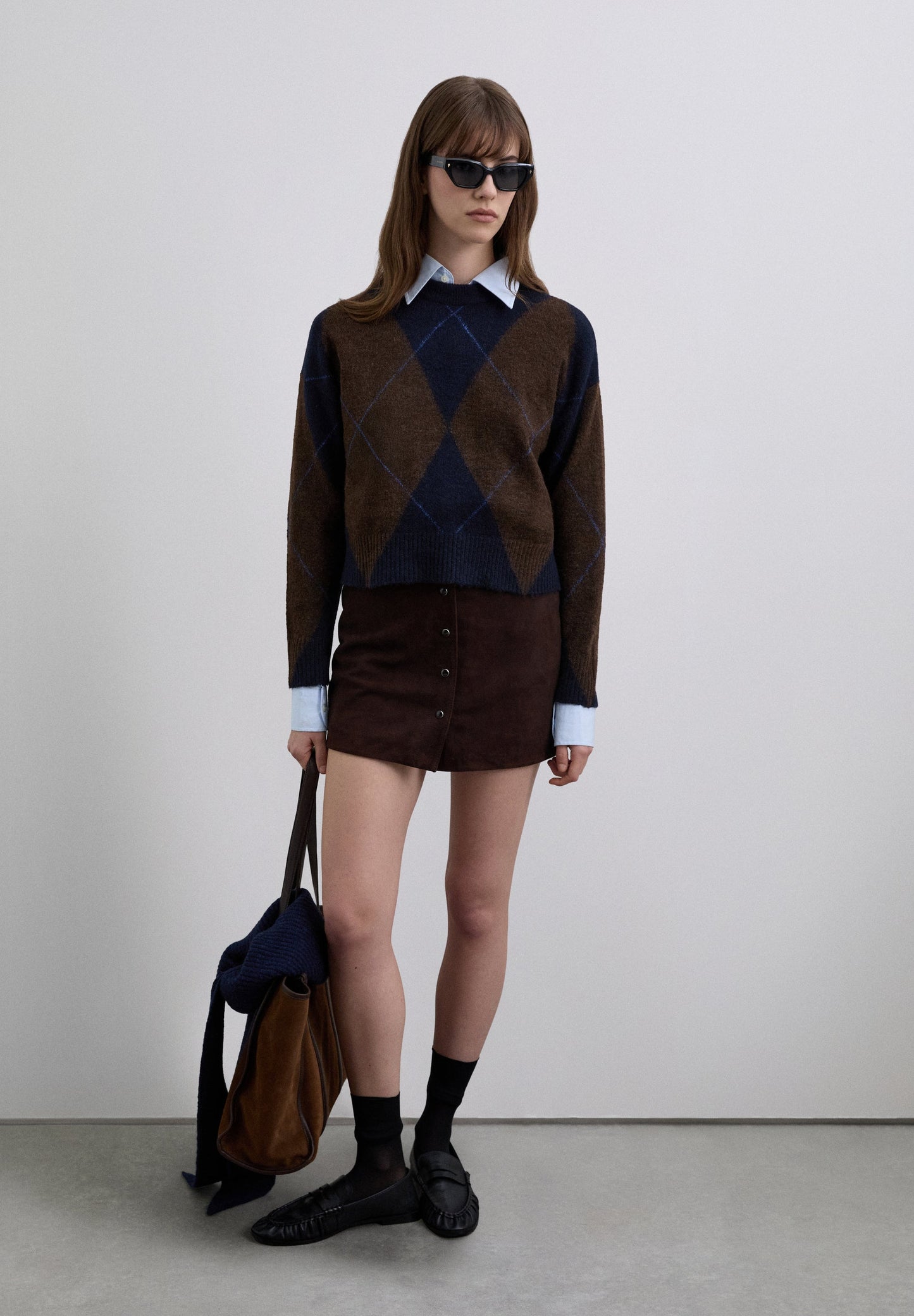 SUEDE MINI SKIRT