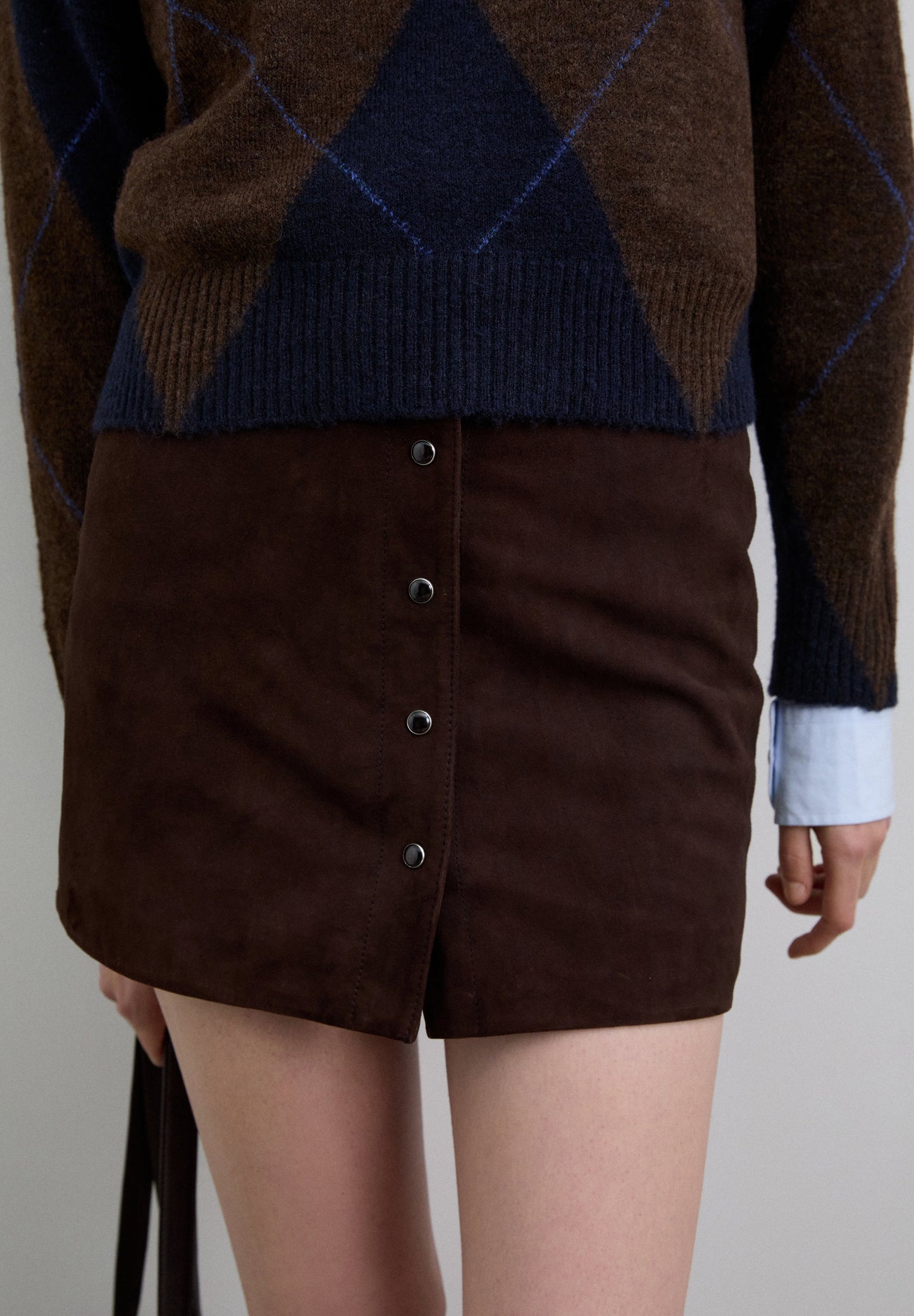 SUEDE MINI SKIRT