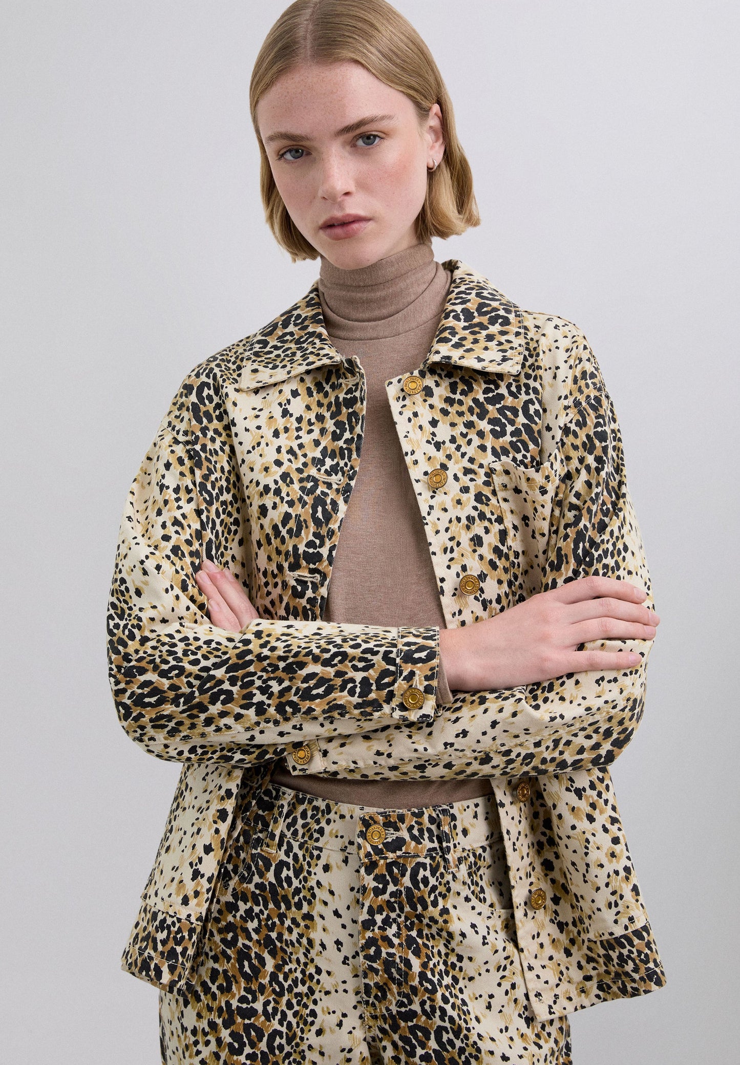 SCANICASI PRINT DENIM SHIRT