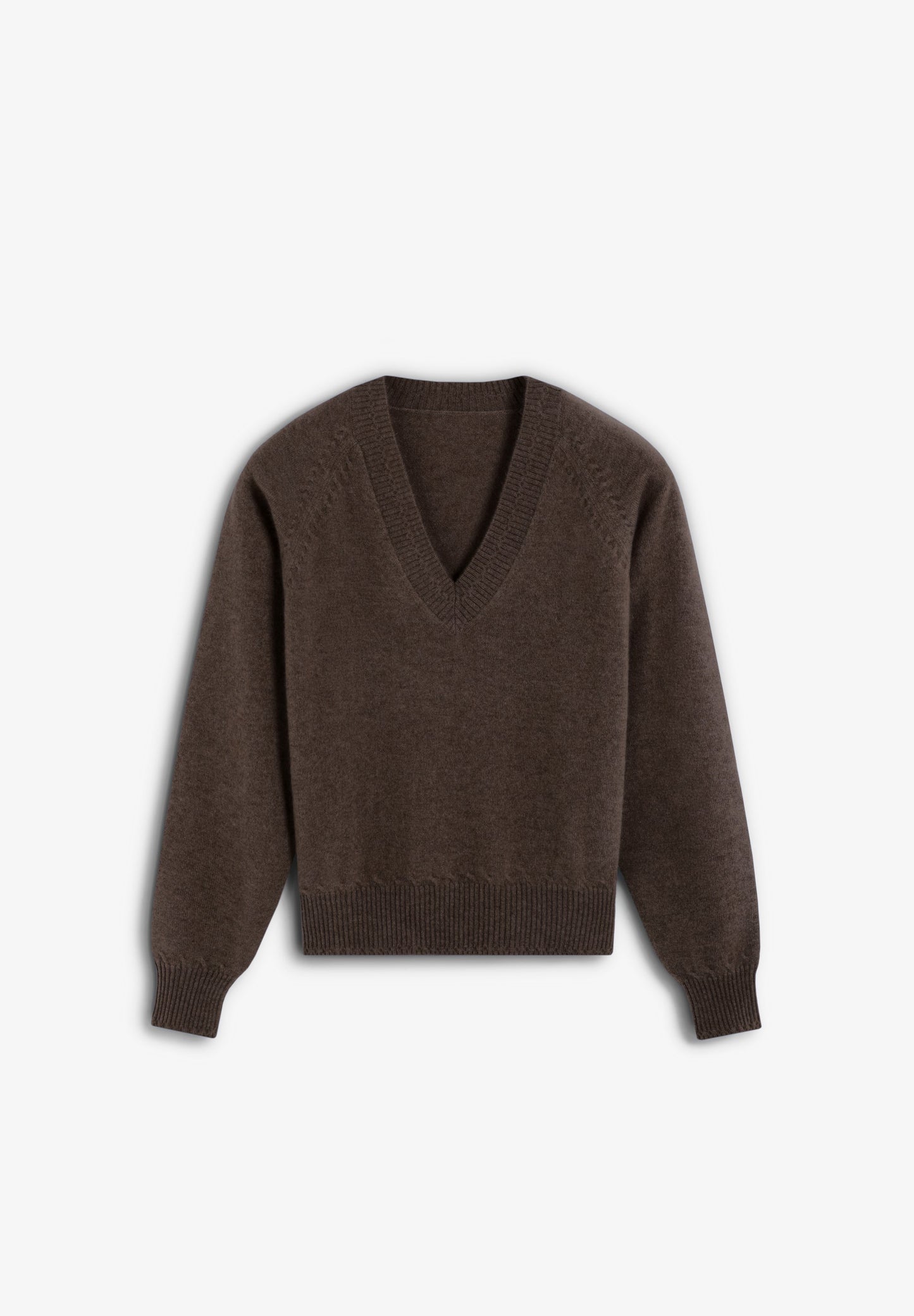 V-NECK 100% CASHMERE SWEATER