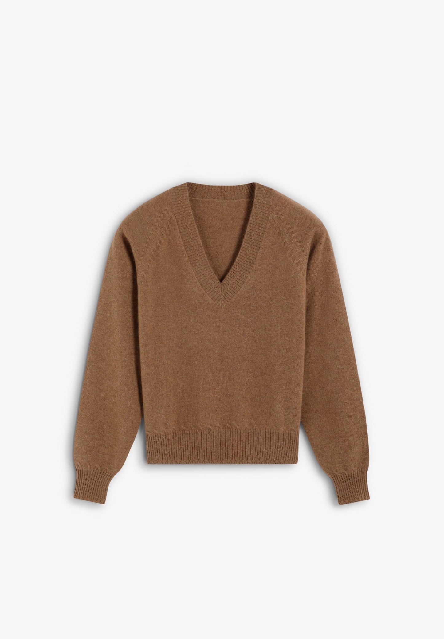 V-NECK 100% CASHMERE SWEATER