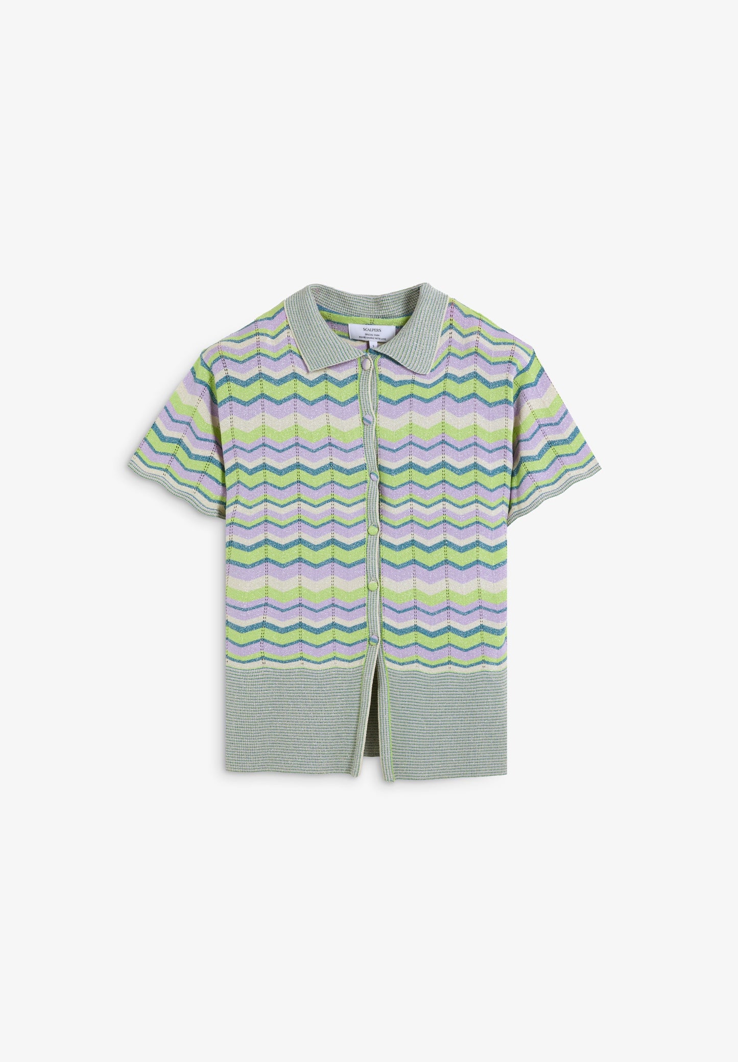 LUREX KNIT POLO SHIRT