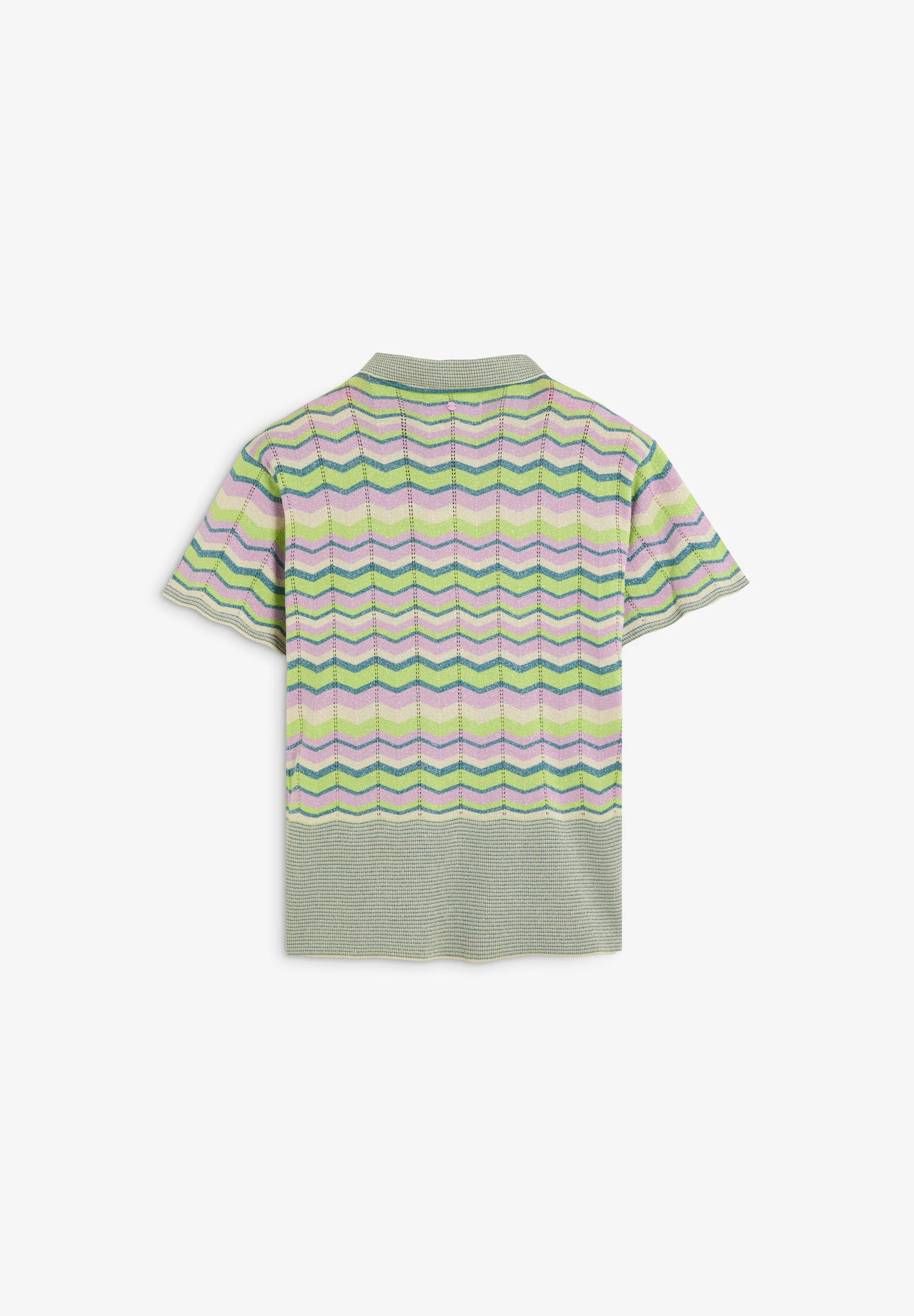 LUREX KNIT POLO SHIRT