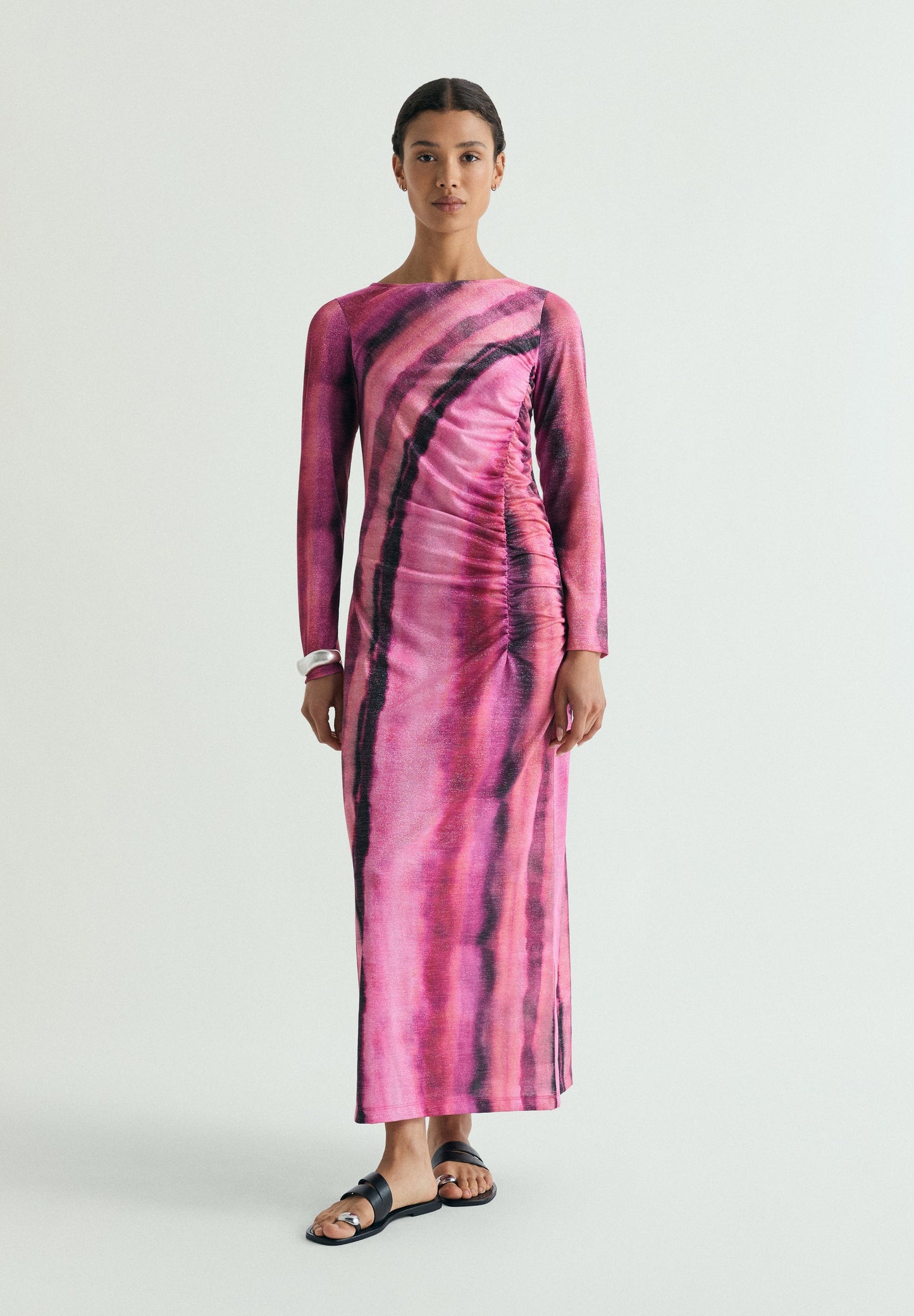 TIE-DYE LUREX DRESS
