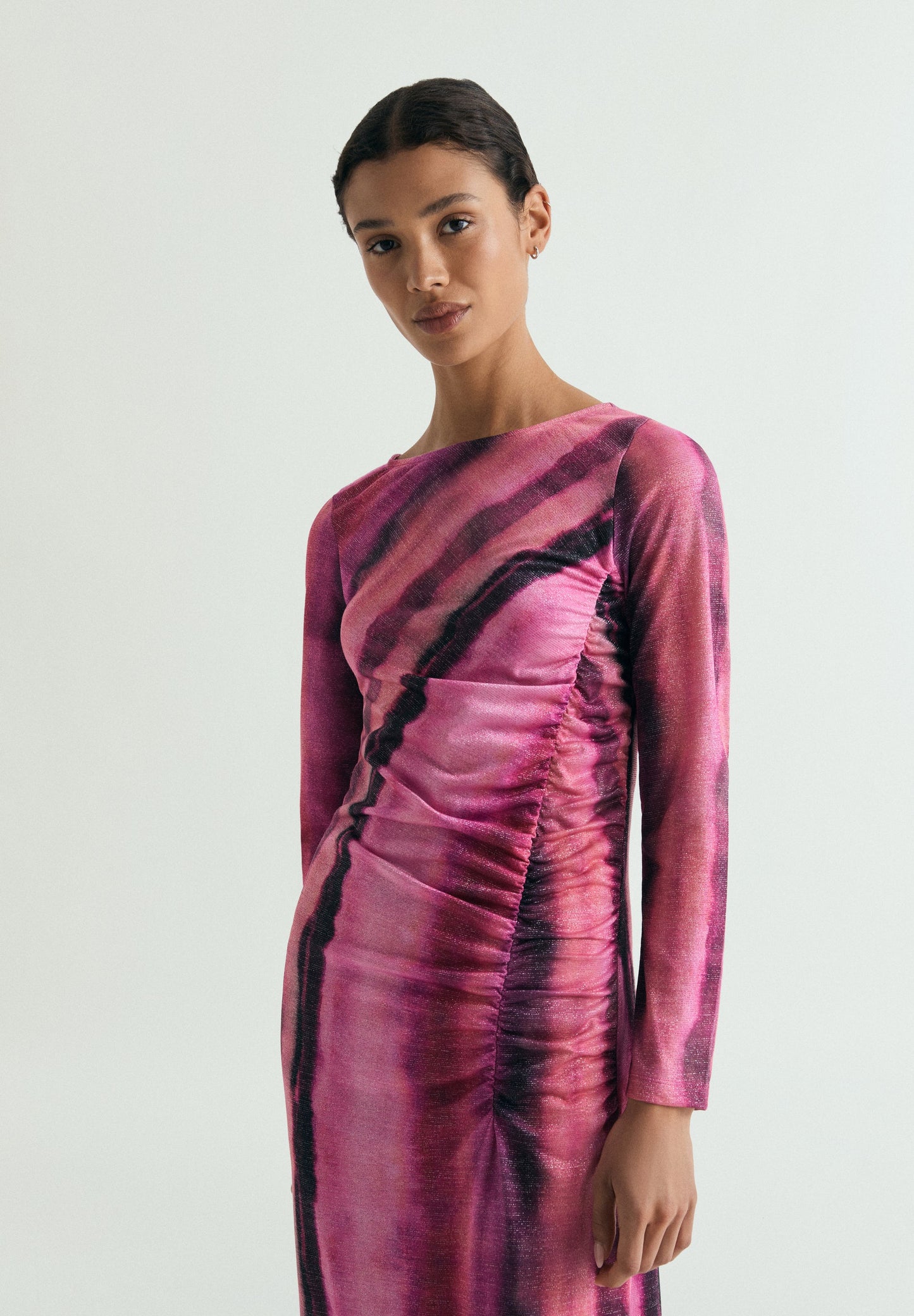 TIE-DYE LUREX DRESS