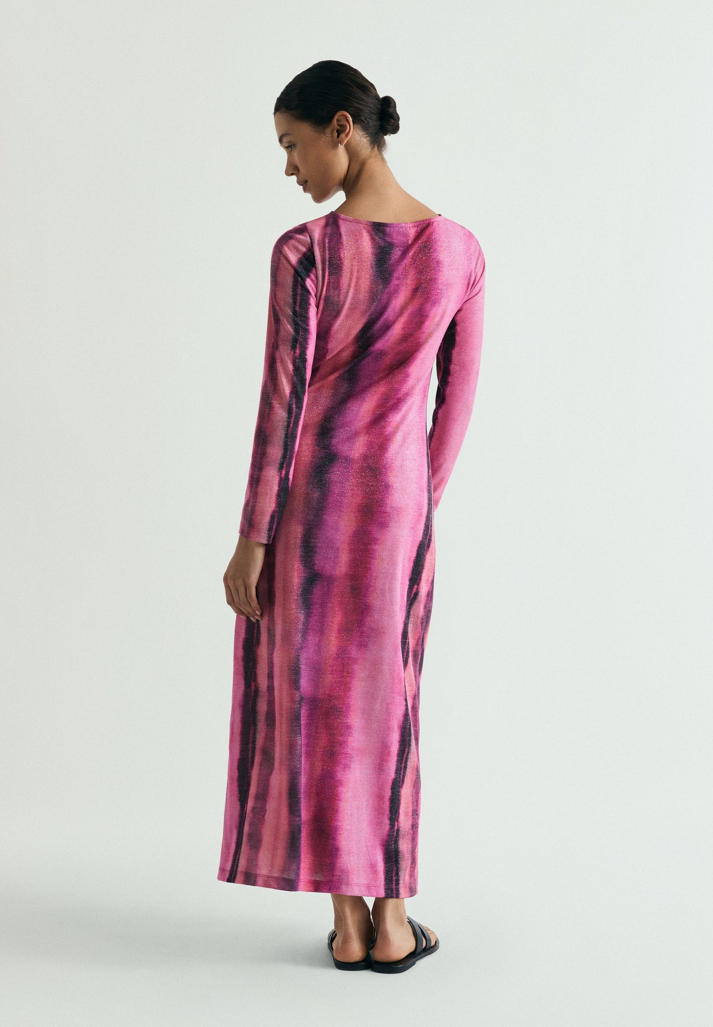 TIE-DYE LUREX DRESS