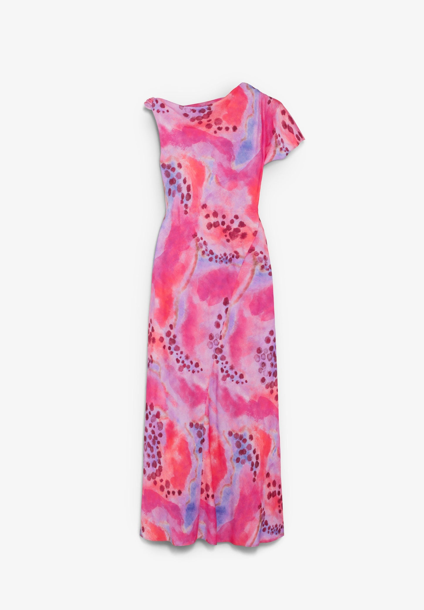 SATIN ASYMMETRIC DRESS