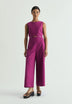 LINEN JUMPSUIT WITH CUT-OUTS