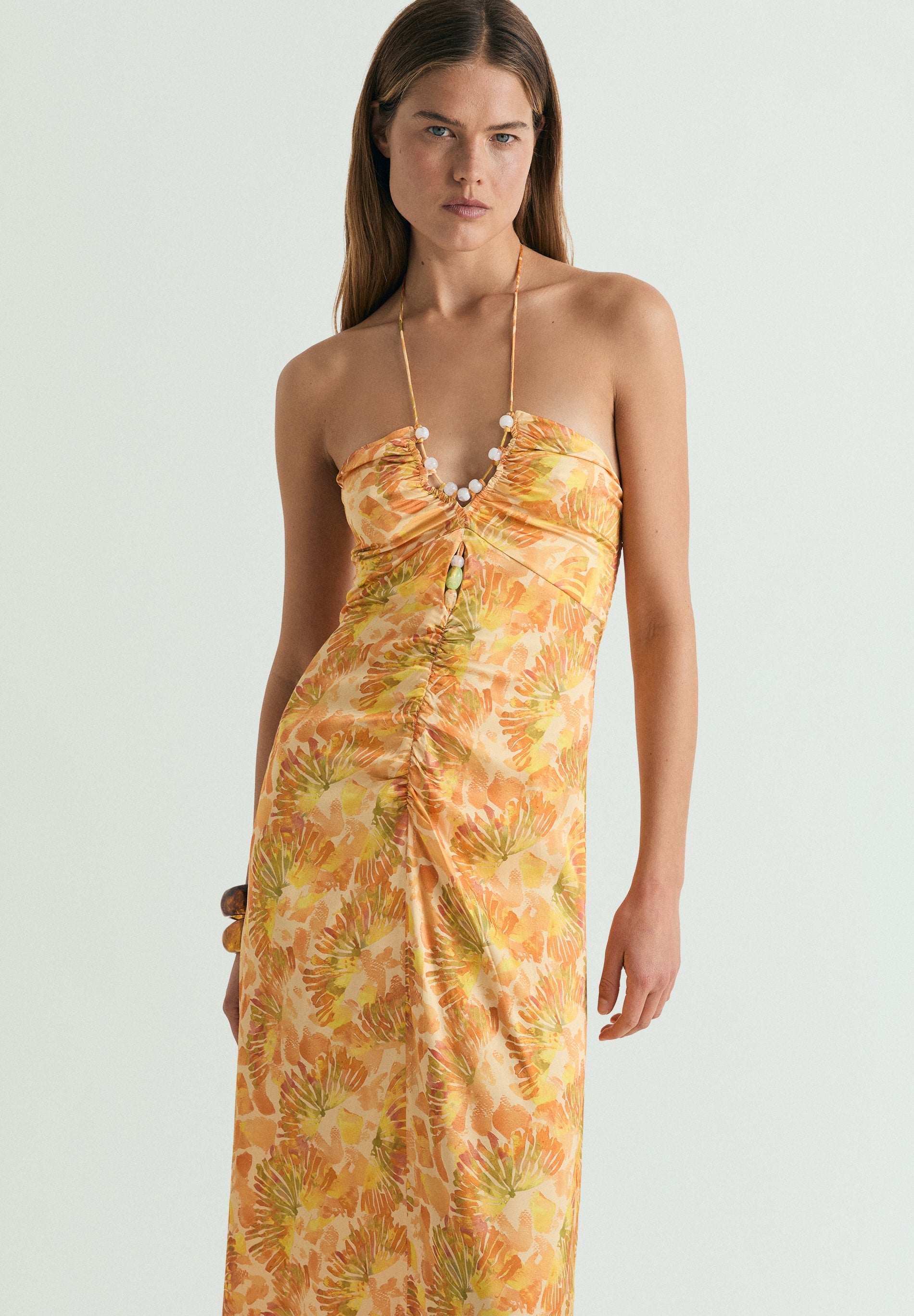 HALTER NECK MAXI DRESS