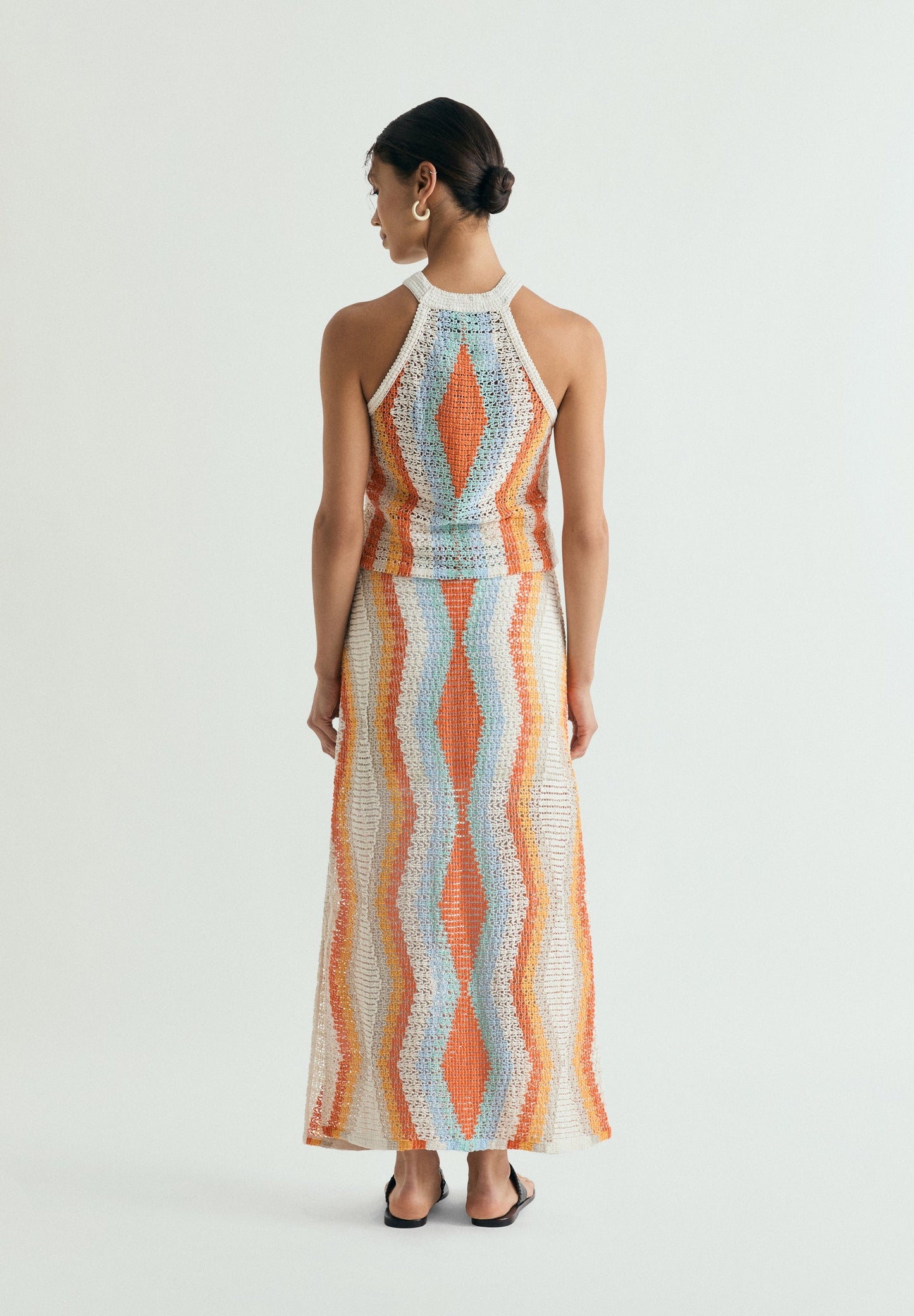 MULTICOLOURED CROCHET SKIRT