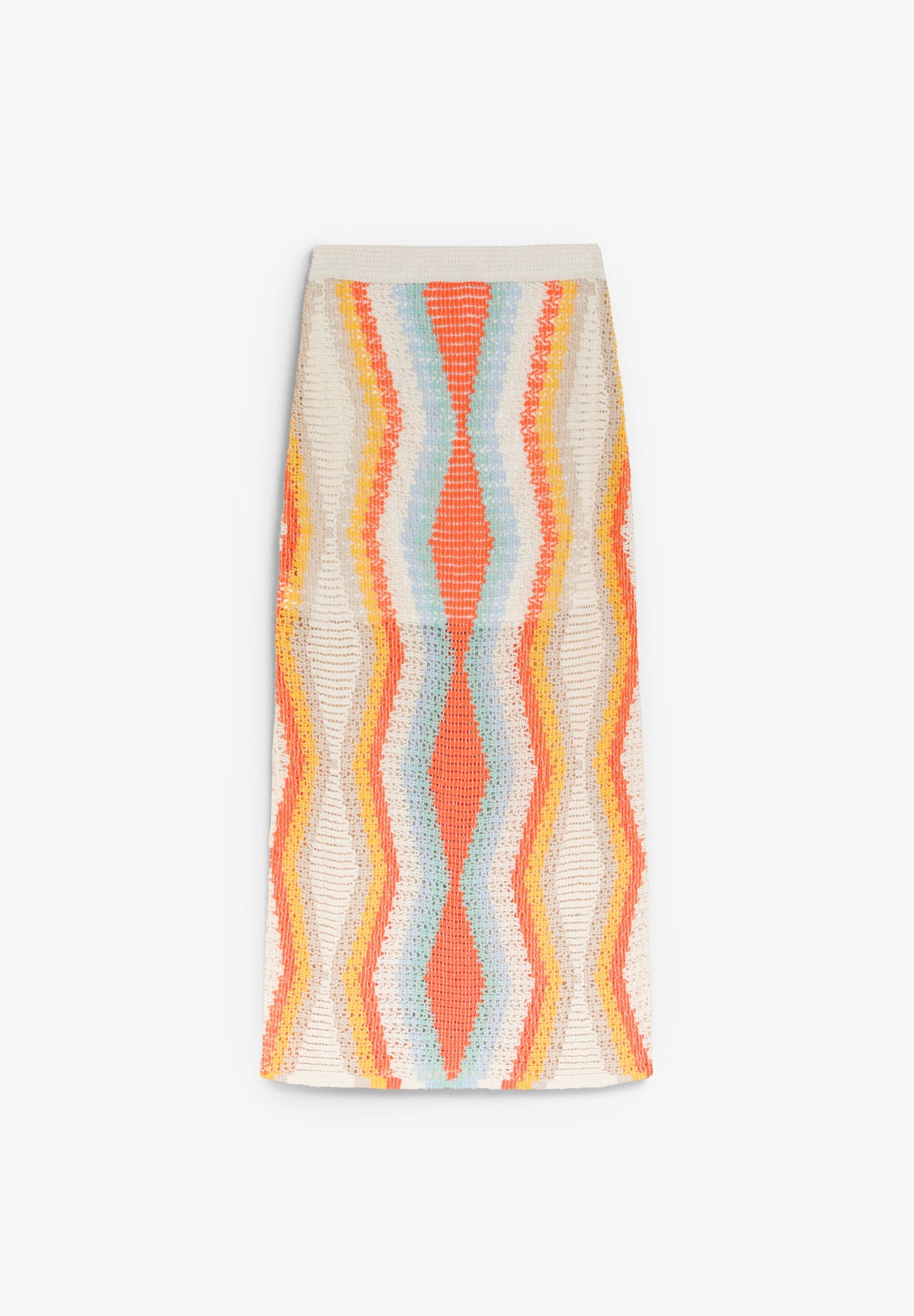 MULTICOLOURED CROCHET SKIRT
