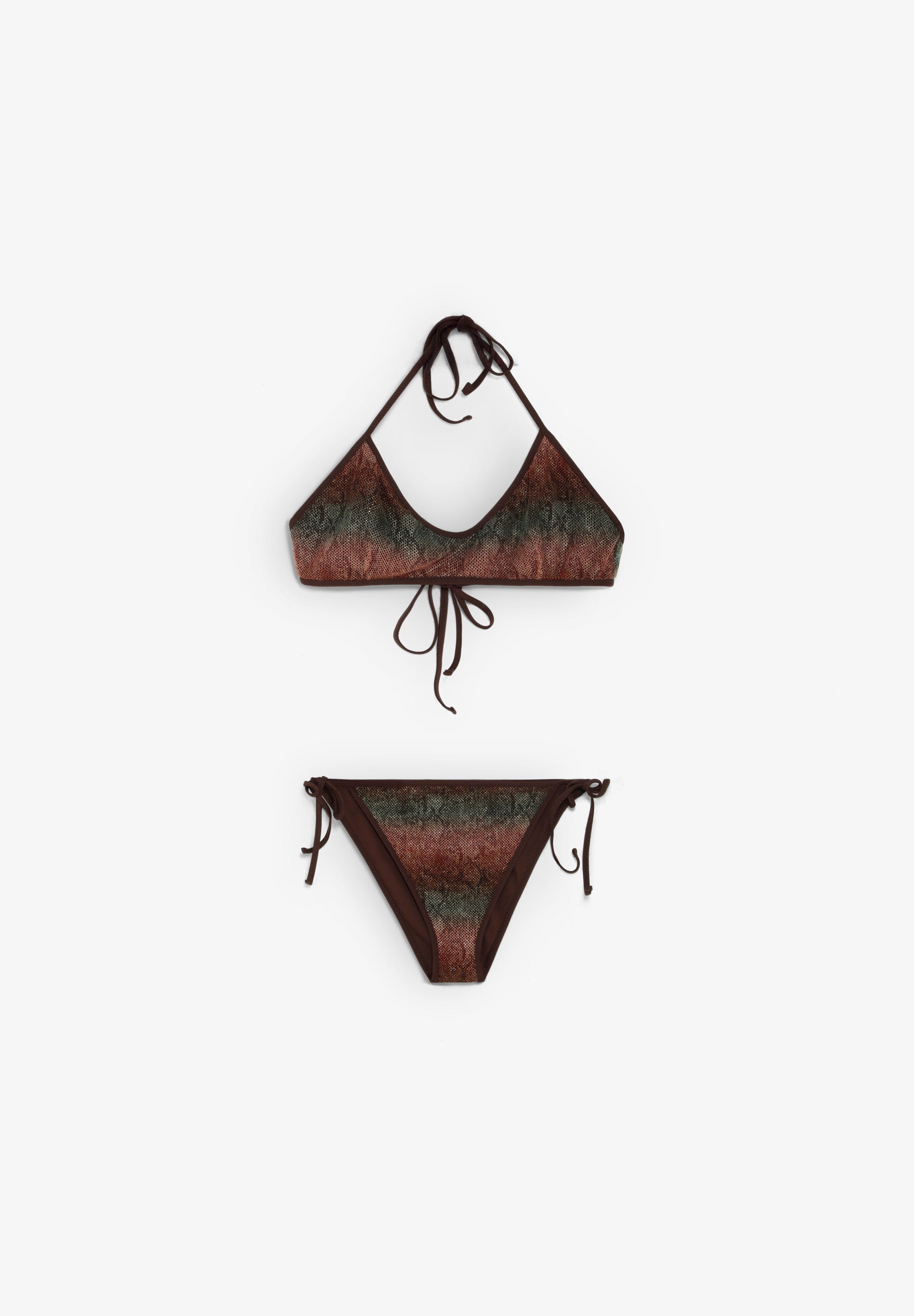 MULTICOLOURED MESH BIKINI