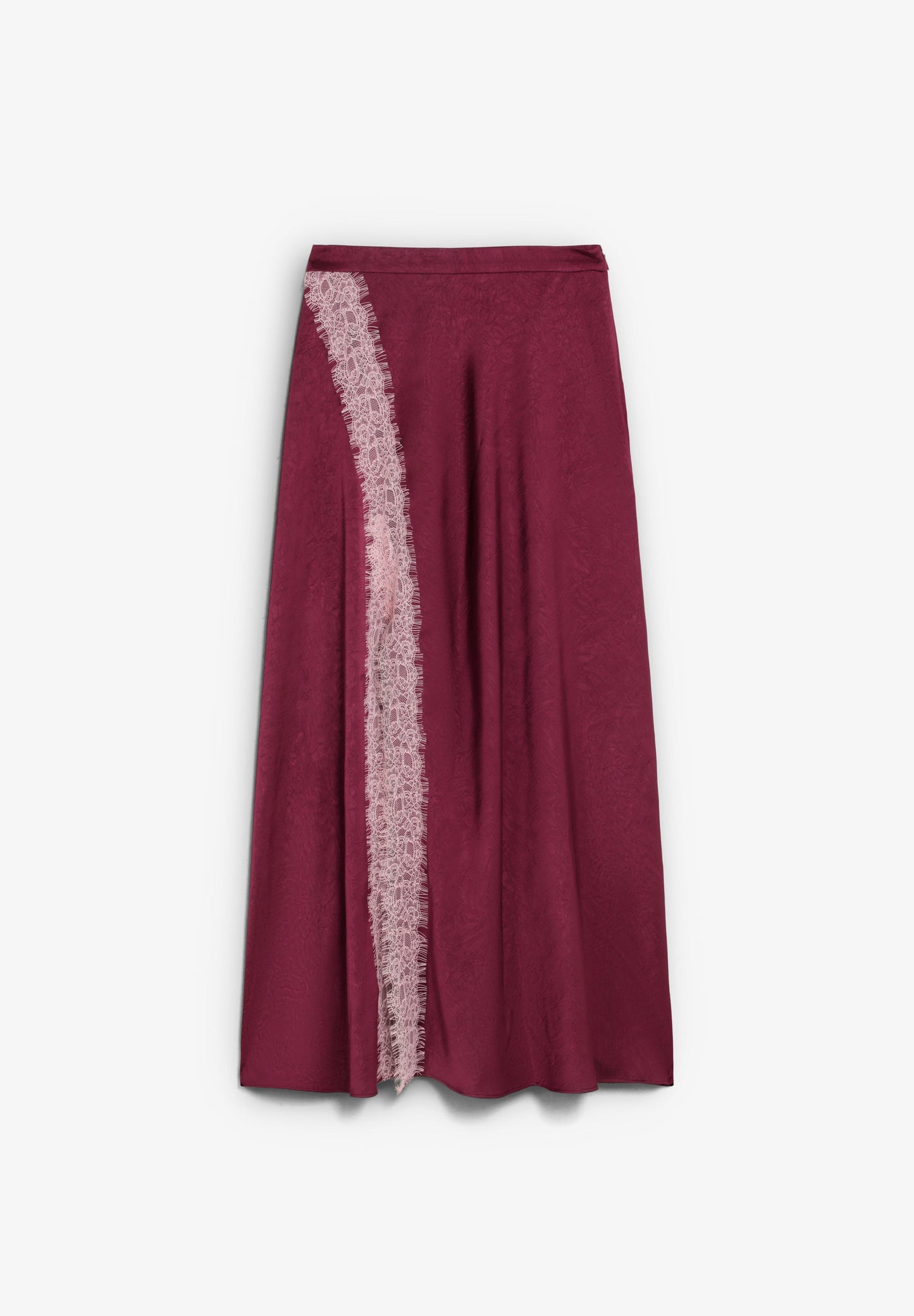 SATIN AND LACE SKIRT