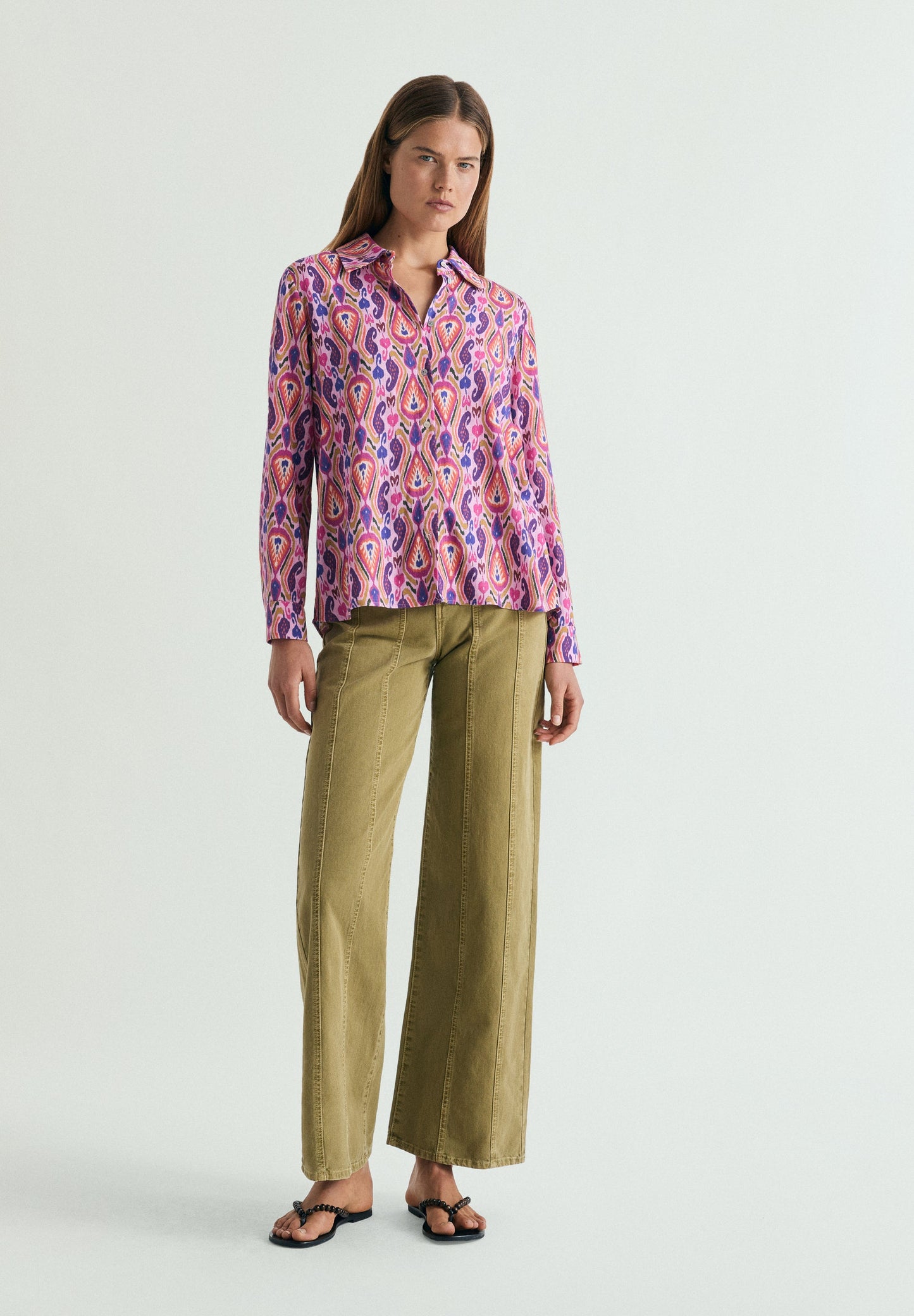 FLUID MULTICOLOURED SHIRT