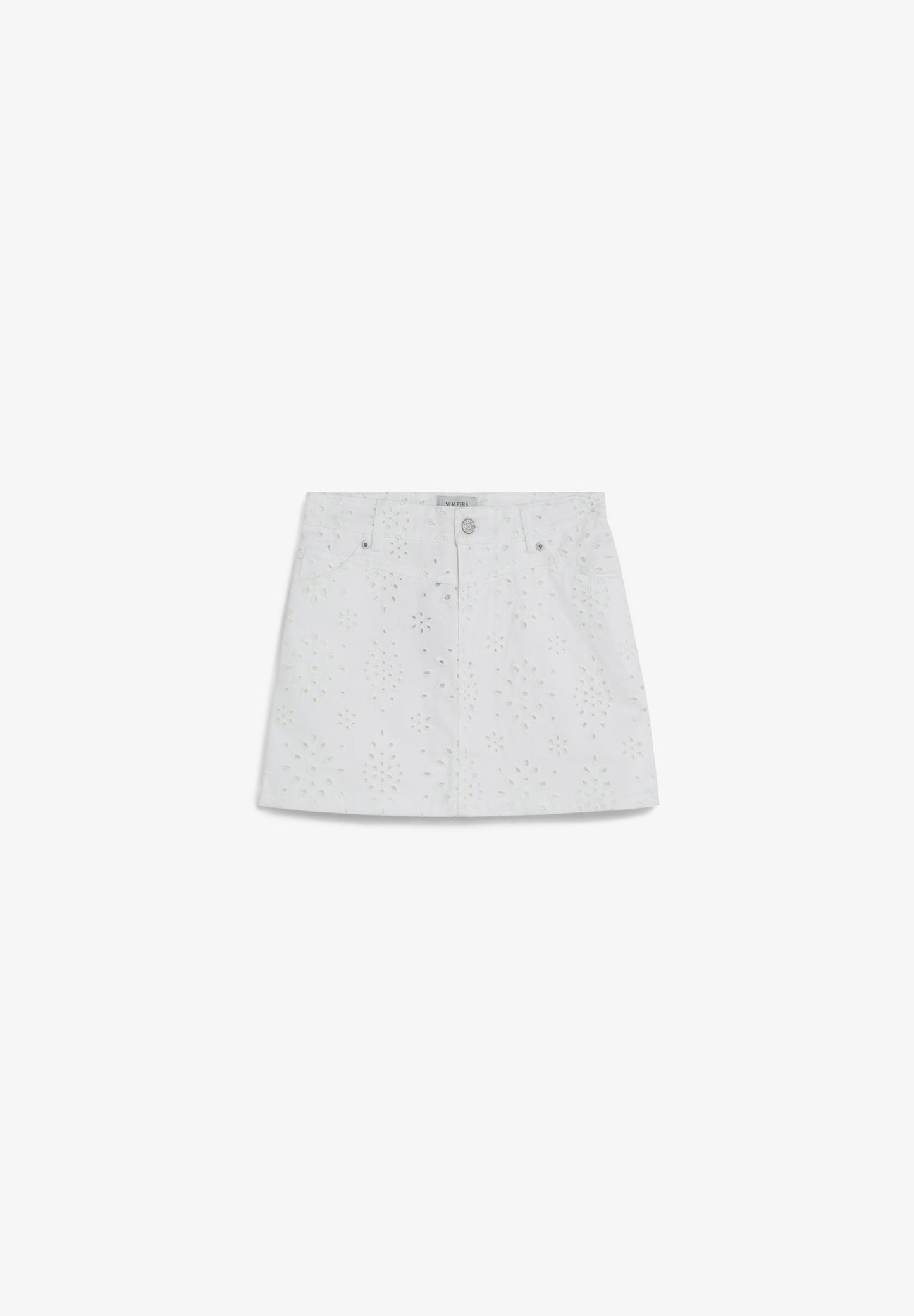 PERFORATED MINI SKIRT