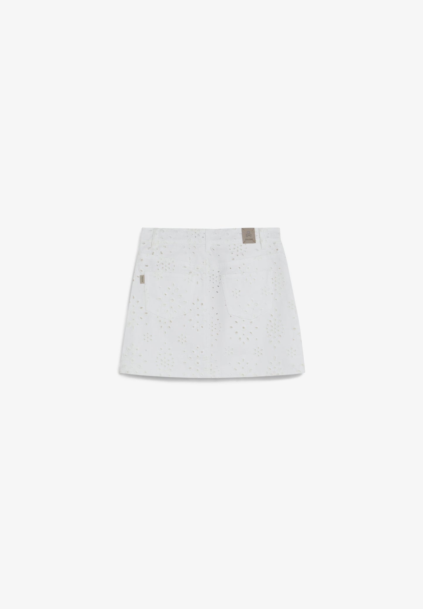 PERFORATED MINI SKIRT