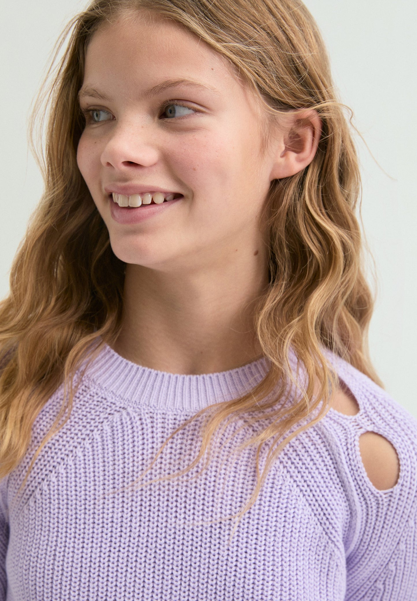 KNIT SWEATER WITH CUT-OUTS