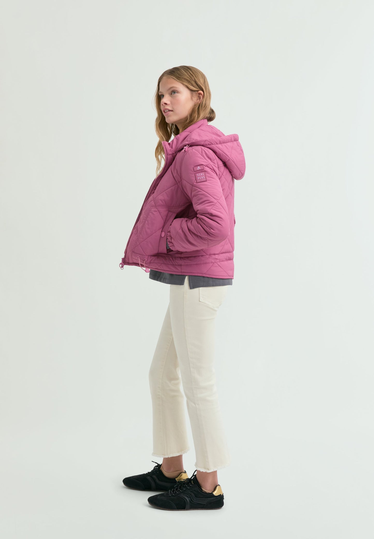 PUFFER JACKET WITH DETACHABLE HOOD