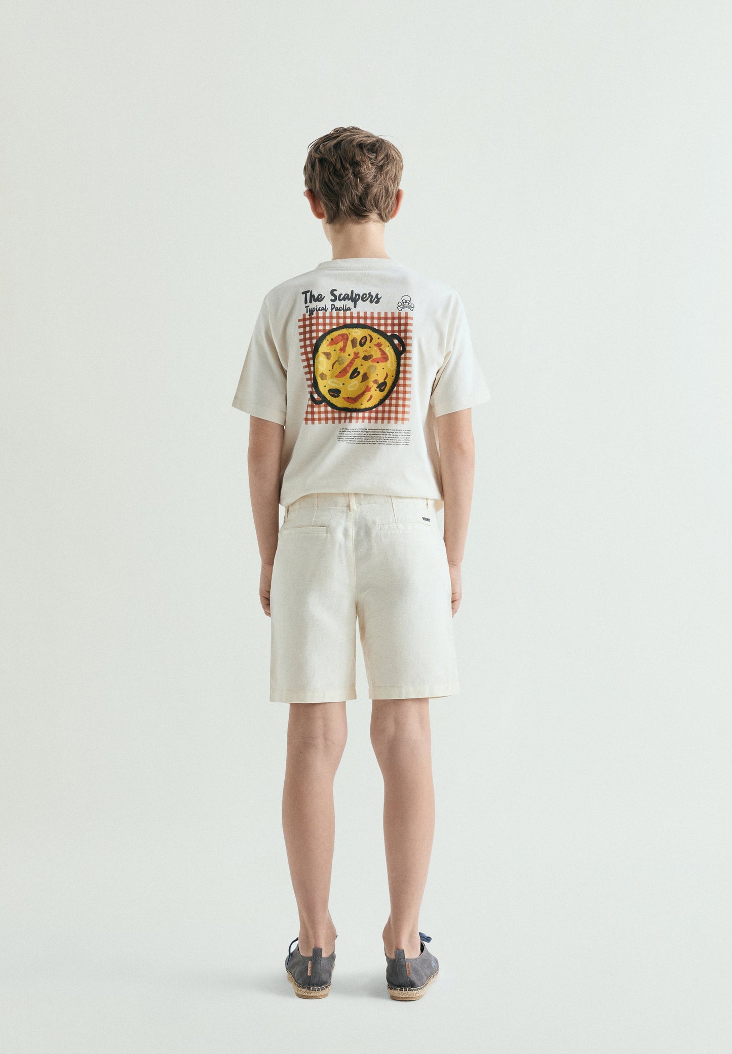 REGULAR FIT LINEN BERMUDA SHORTS